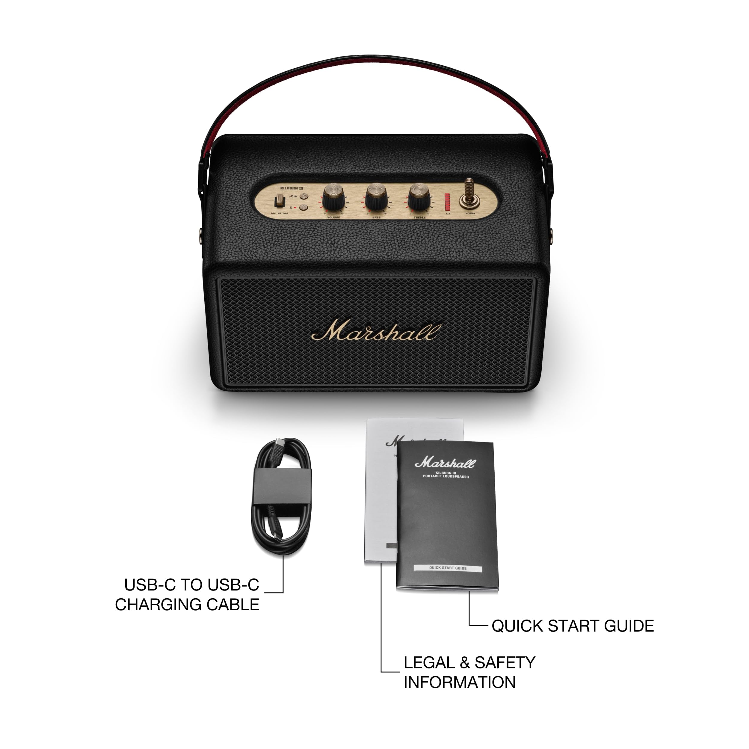 Certified Refurbished - Kilburn III�Bluetooth Speaker Black and Brass