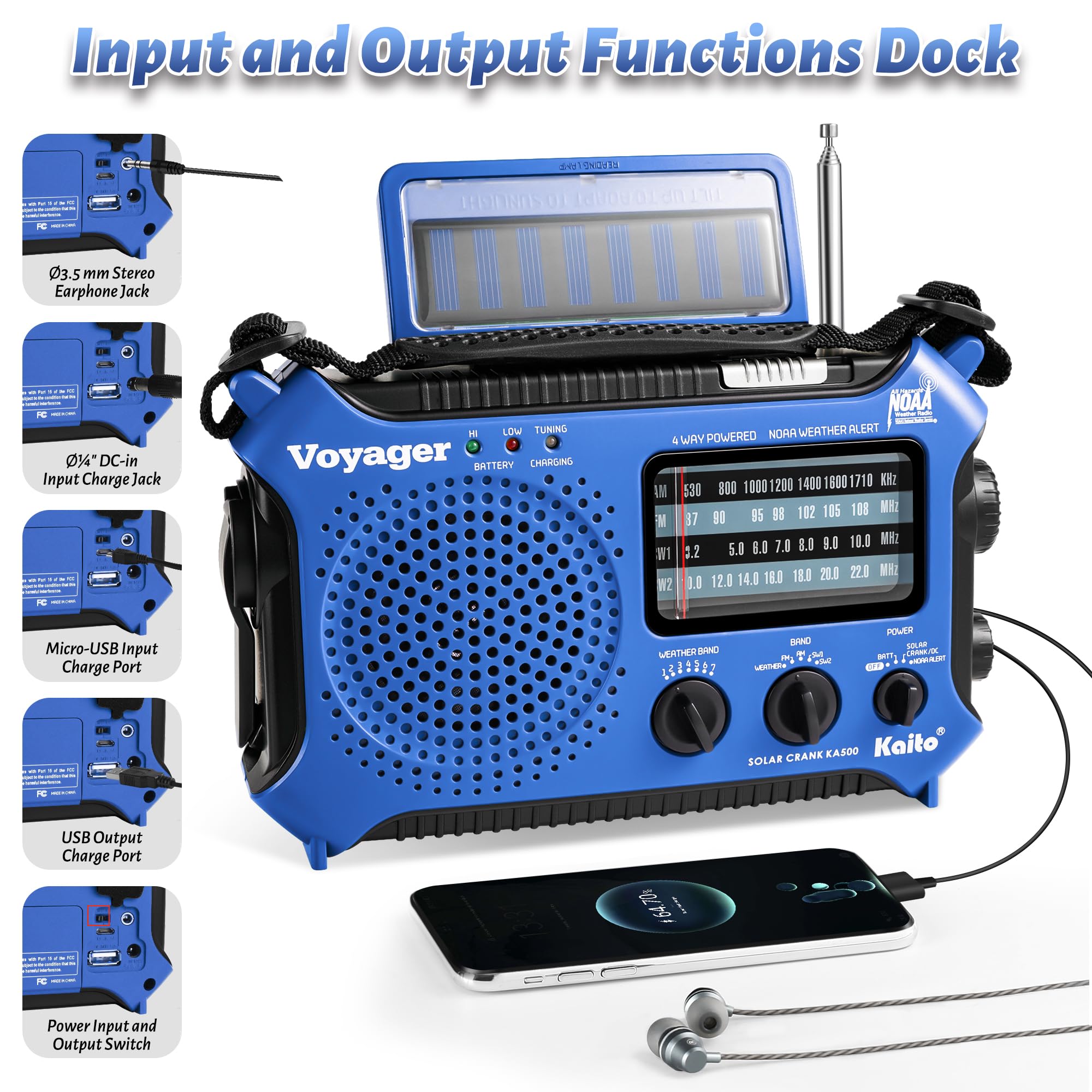 Kaito Portable Am/fm/sw Radio Black.