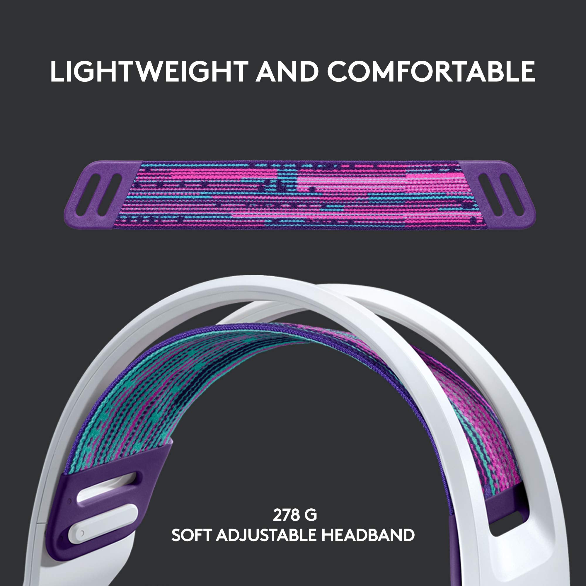 Refurbished - HEADSET PC-G733 LIGHTSPEED Wireless RGB Gaming Headset-WHITE-2.4GHZ- 981-000882