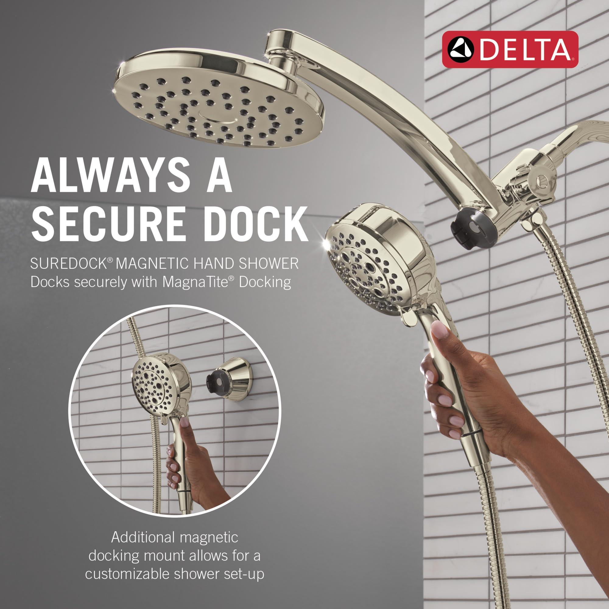Open Box - Delta 58600-PN-PR - Shower Heads Showers