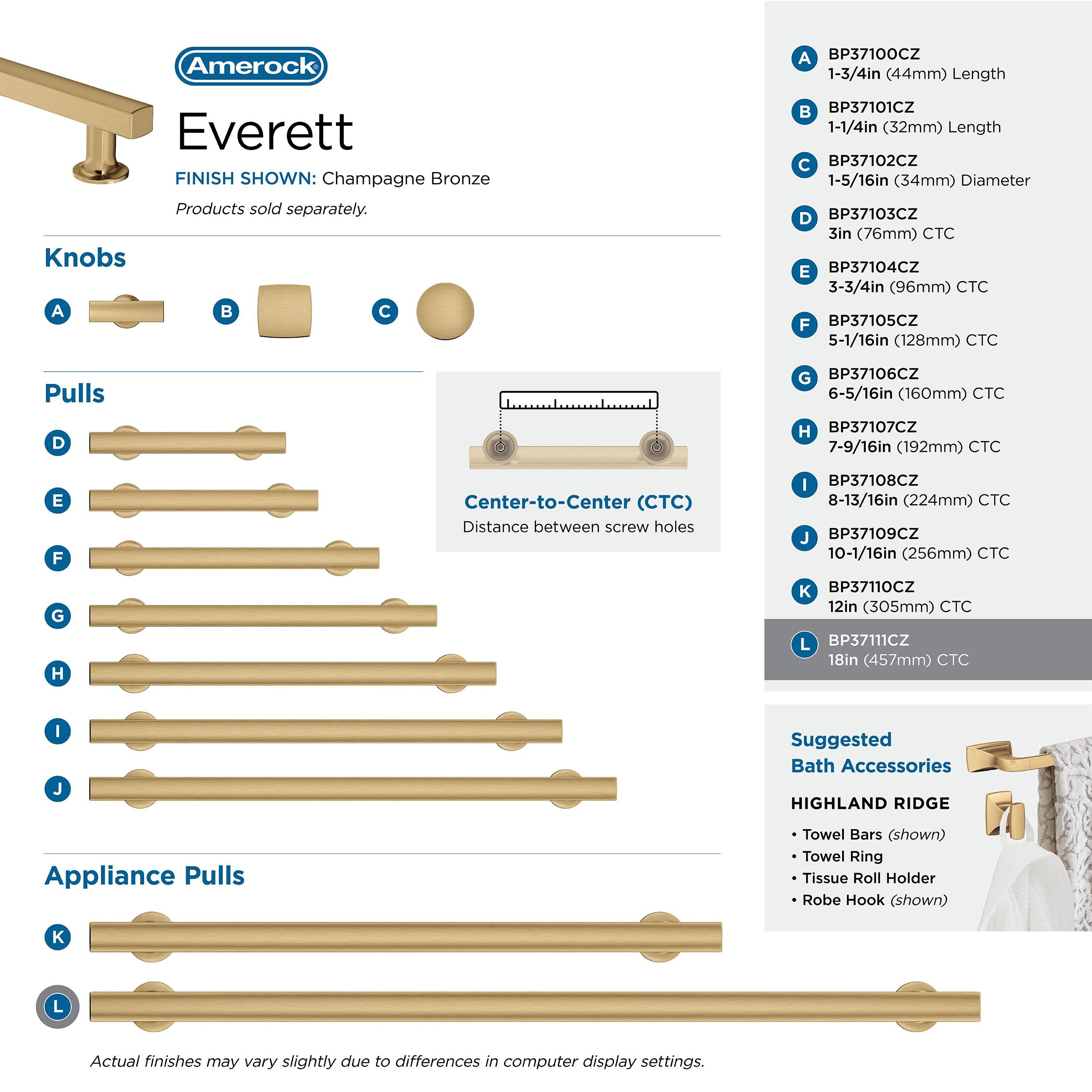 Open Box - Amerock BP37111CZ - Pulls Cabinet Hardware
