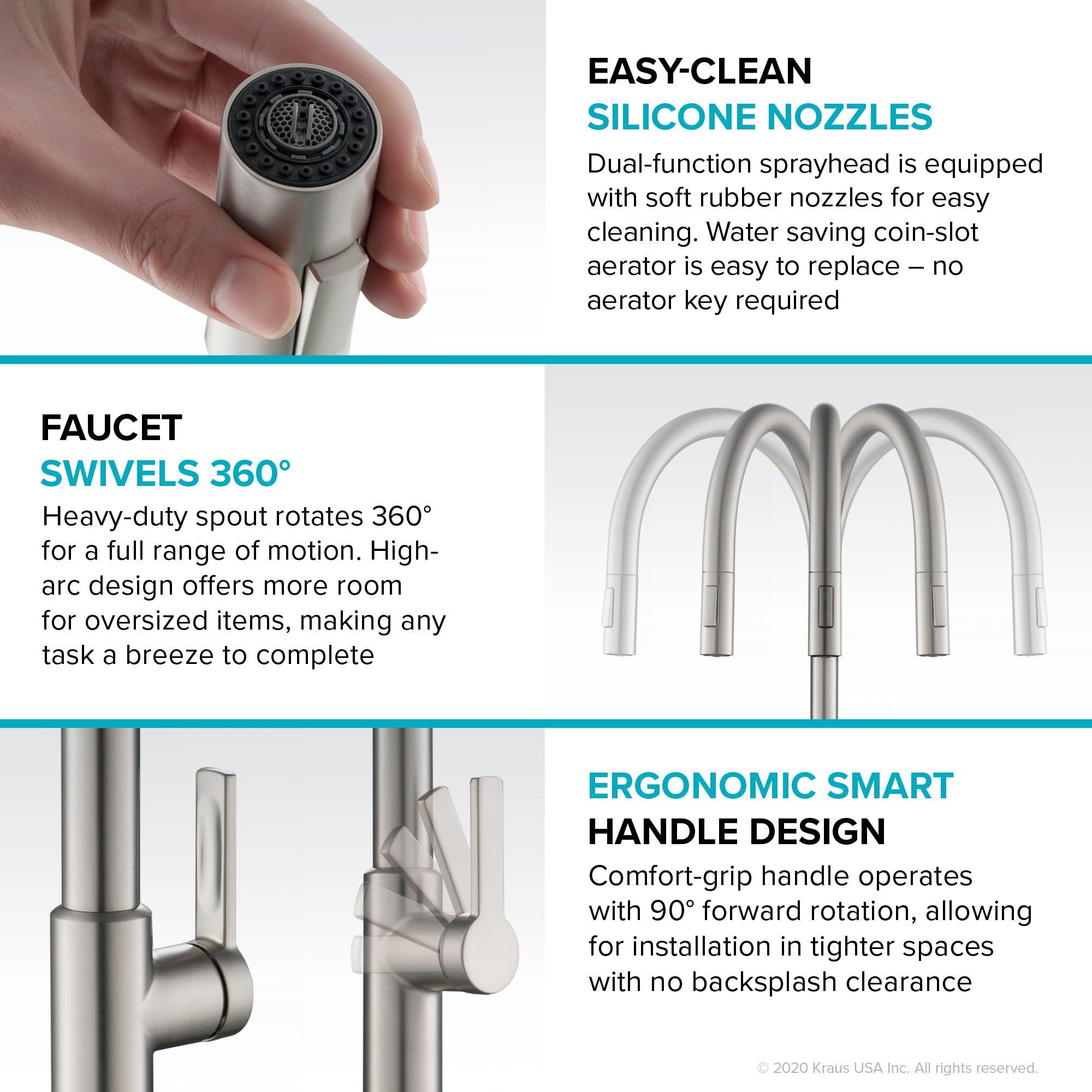 Open Box - Kraus KPF-2821BB - Kitchen Faucet KrausBullseye Deals
