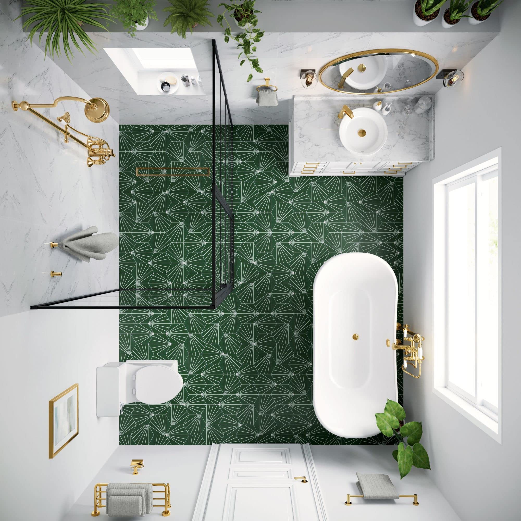 Open Box - Signature Hardware 443320 - Shower Drains Shower Accessories