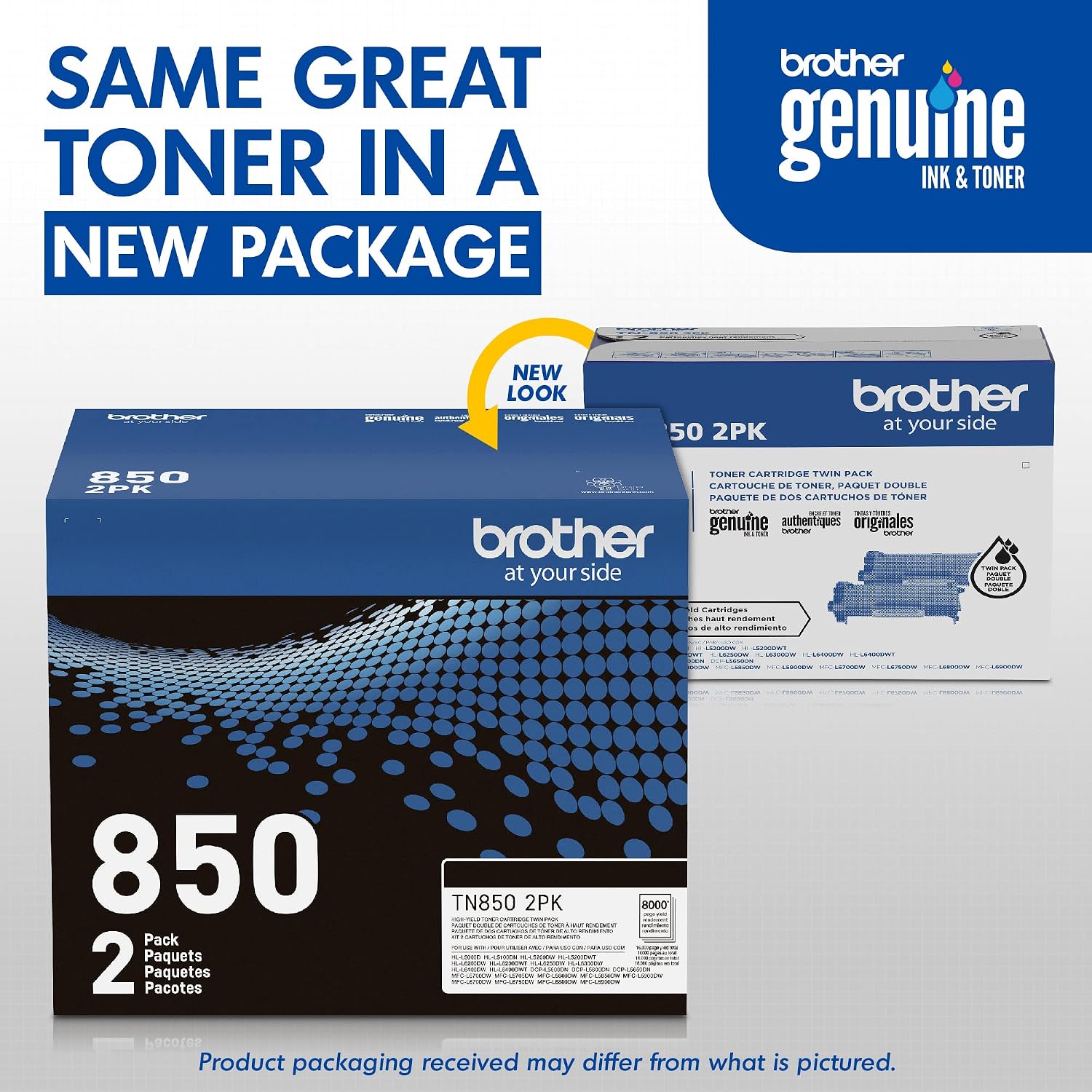 Used - BROTHER TN8502PK HYBLK TNR 2PK 012502656708