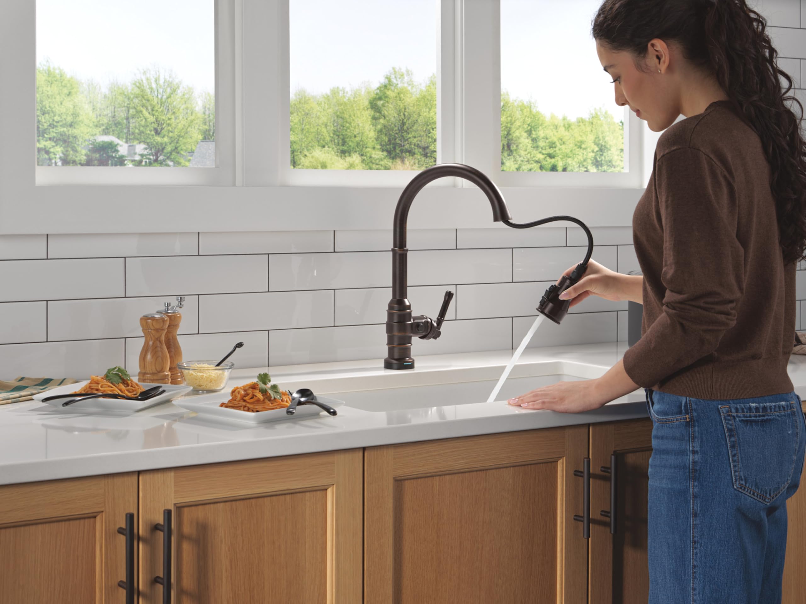 Open Box - Delta 9190TL-CZ-DST - Kitchen Faucet