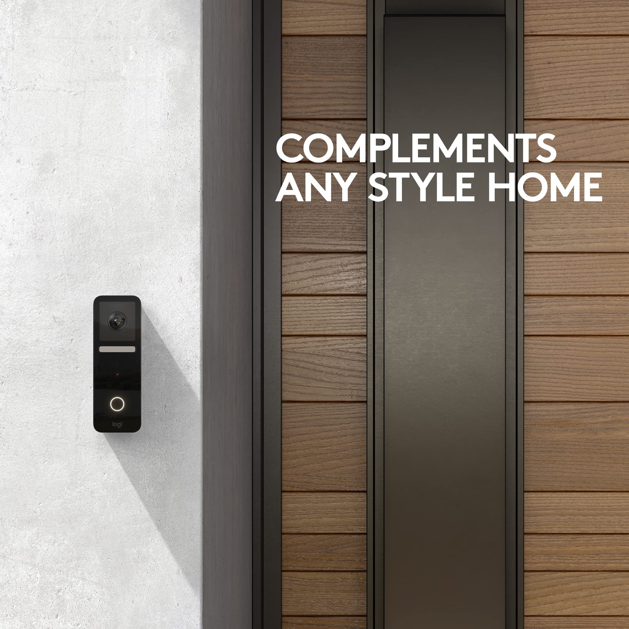 Open Box -  Circle View Doorbell-BLACK-WiFi/BT-DOORBELL 961-000484