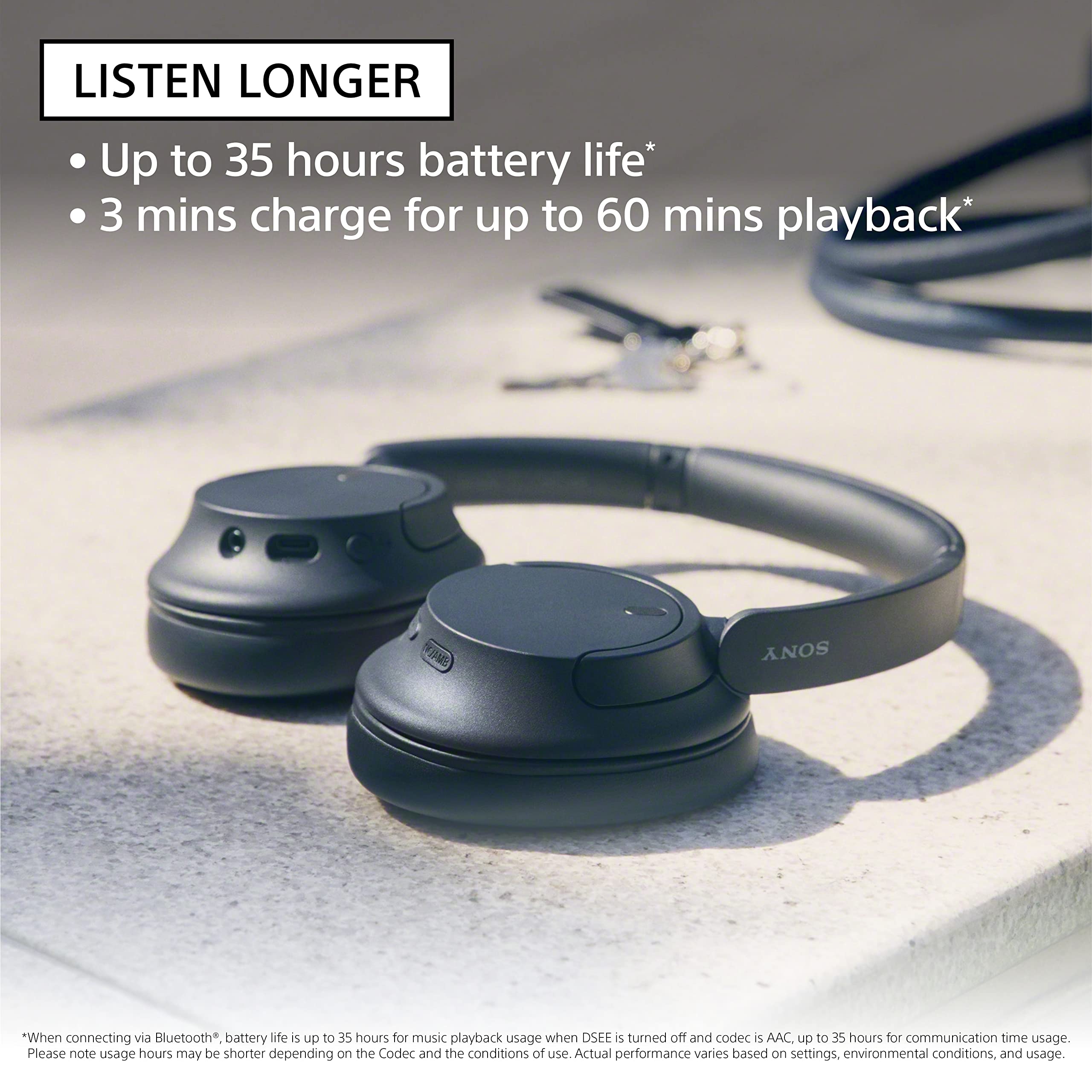 Certified Refurbished - Sony WH-CH720N Noise Canceling Wireless Headphones - Black