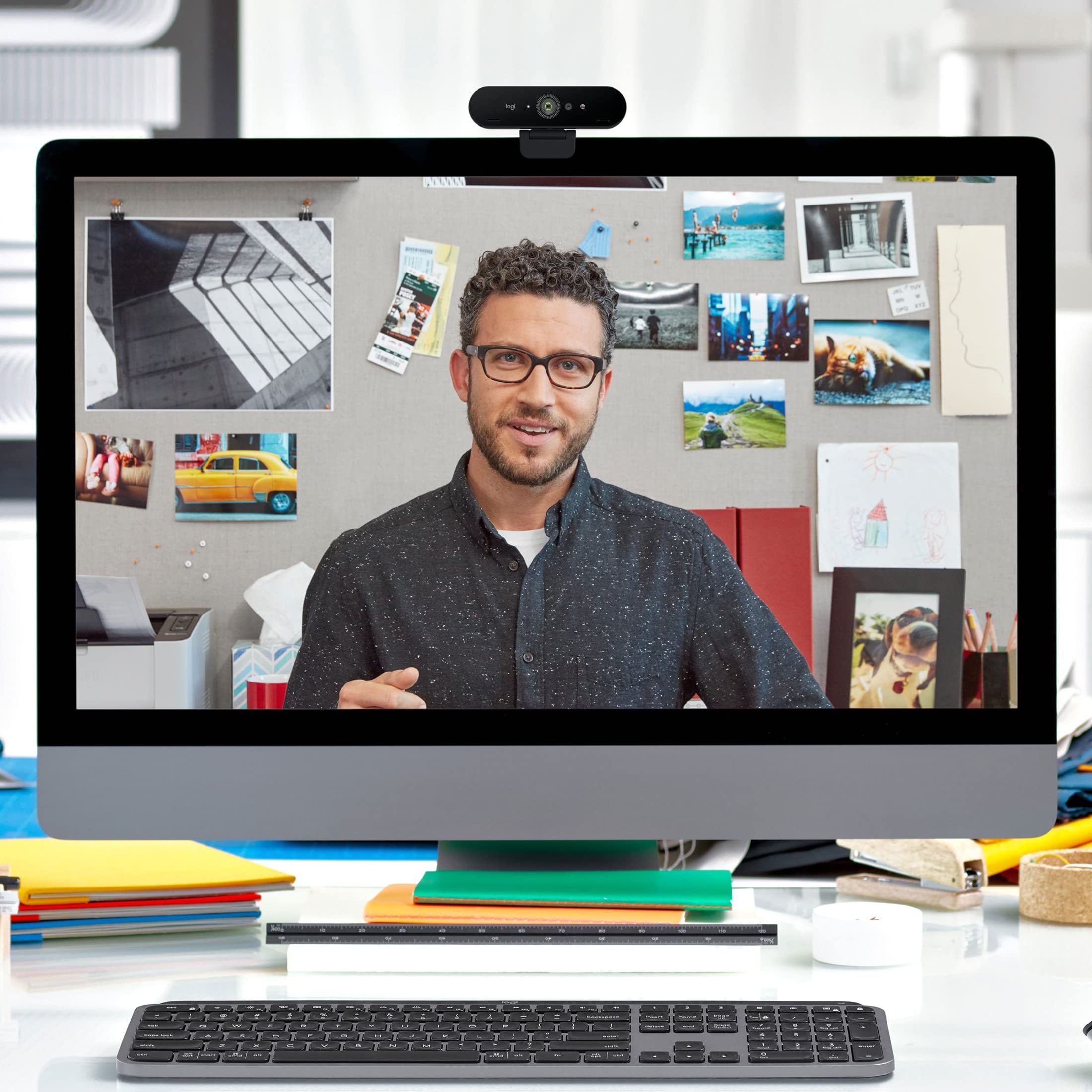 Refurbished - Brio 4K 4K Webcam with HDR and Active Noise Cancelling Microphones