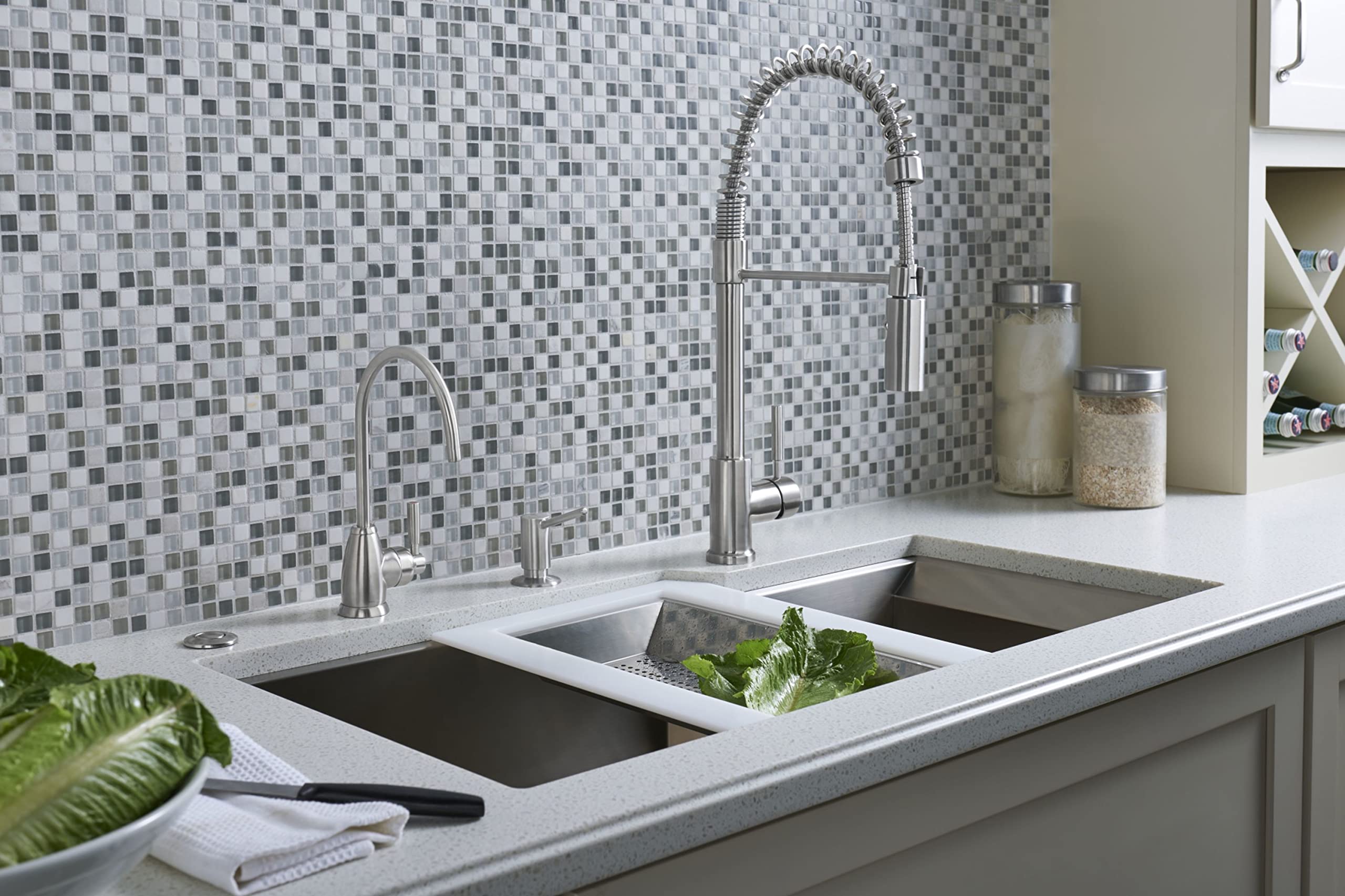 Open Box - Perrin and Rowe U.KIT1347LS-STN-2 - Water Dispenser Faucet