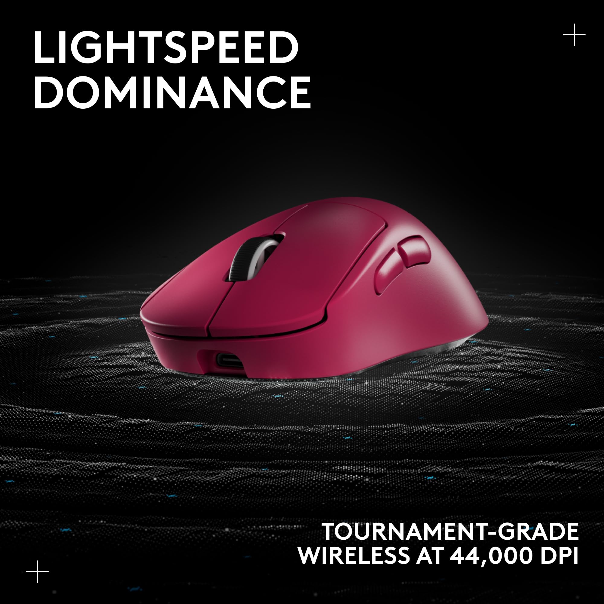 Refurbished - Logitech G PRO X Superlight 2 DEX Wireless Gaming Mouse, 44k DPI - Magenta