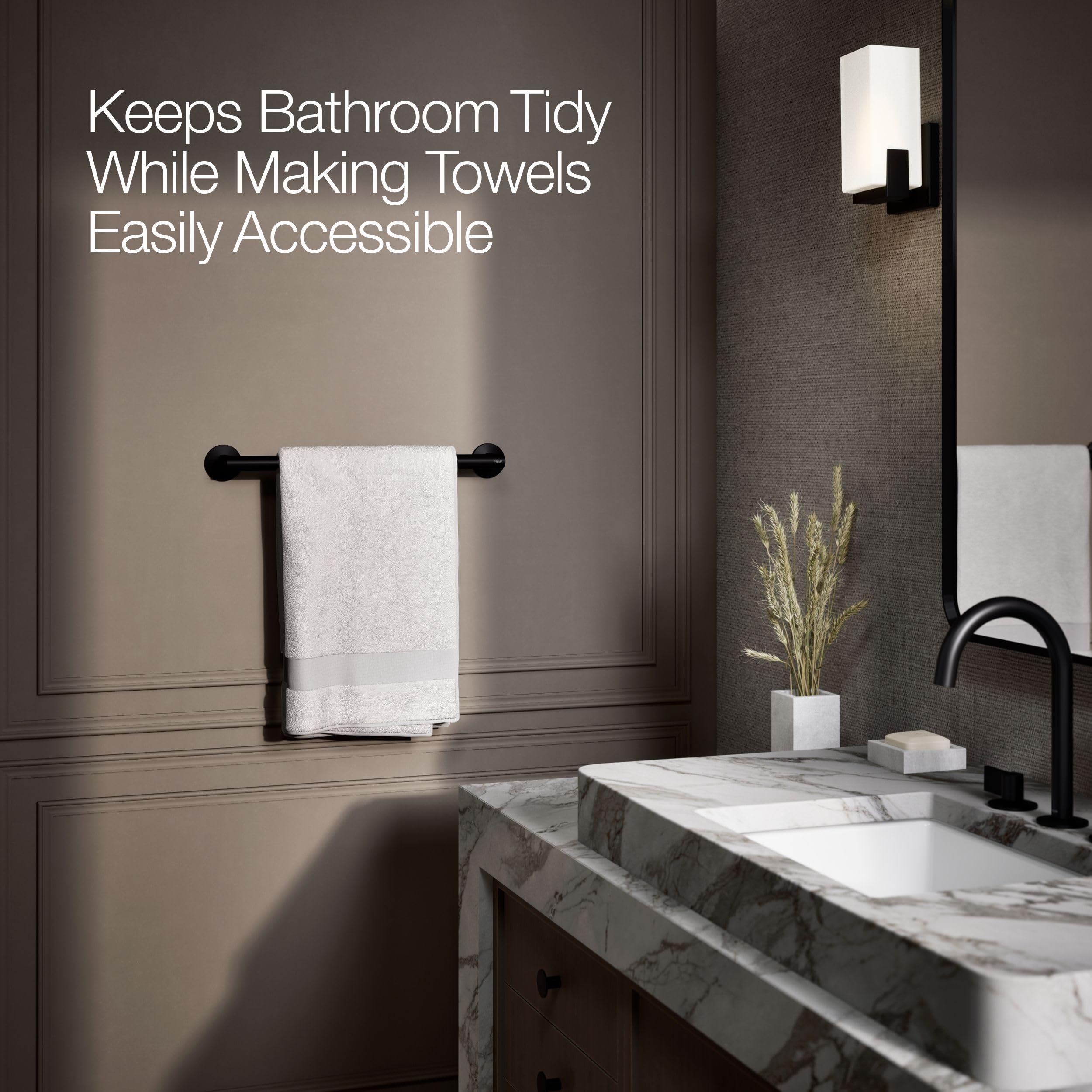 Open Box - Kohler K-78372-BL - Towel Bar Bathroom Hardware