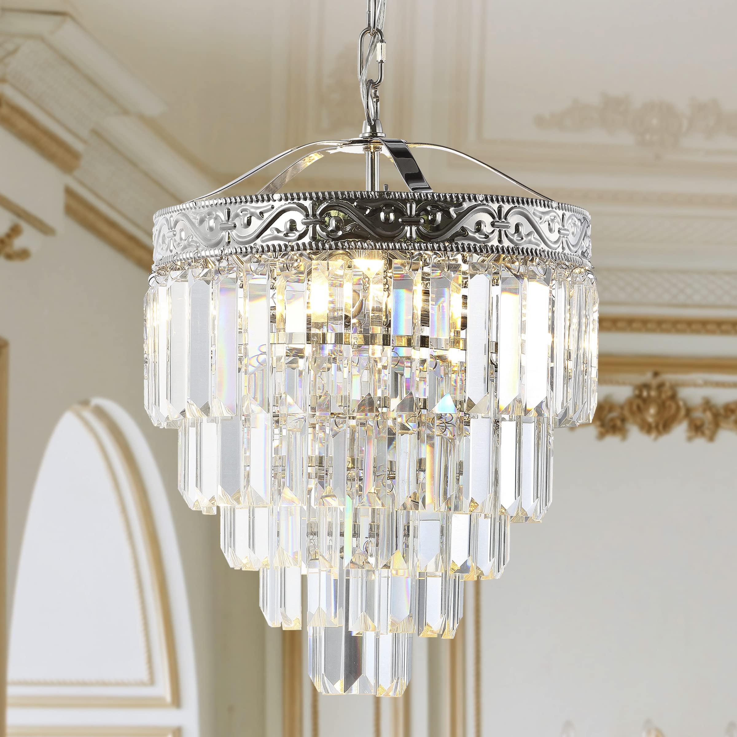 Open Box - JONATHAN Y Lighting JYL9006A - Chandeliers Indoor Lighting