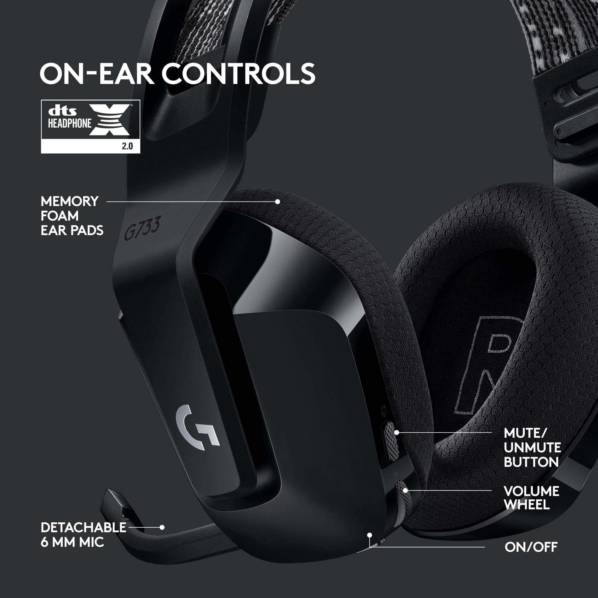 Open Box -  PC ACC Logitech G733 Headset 097855155580