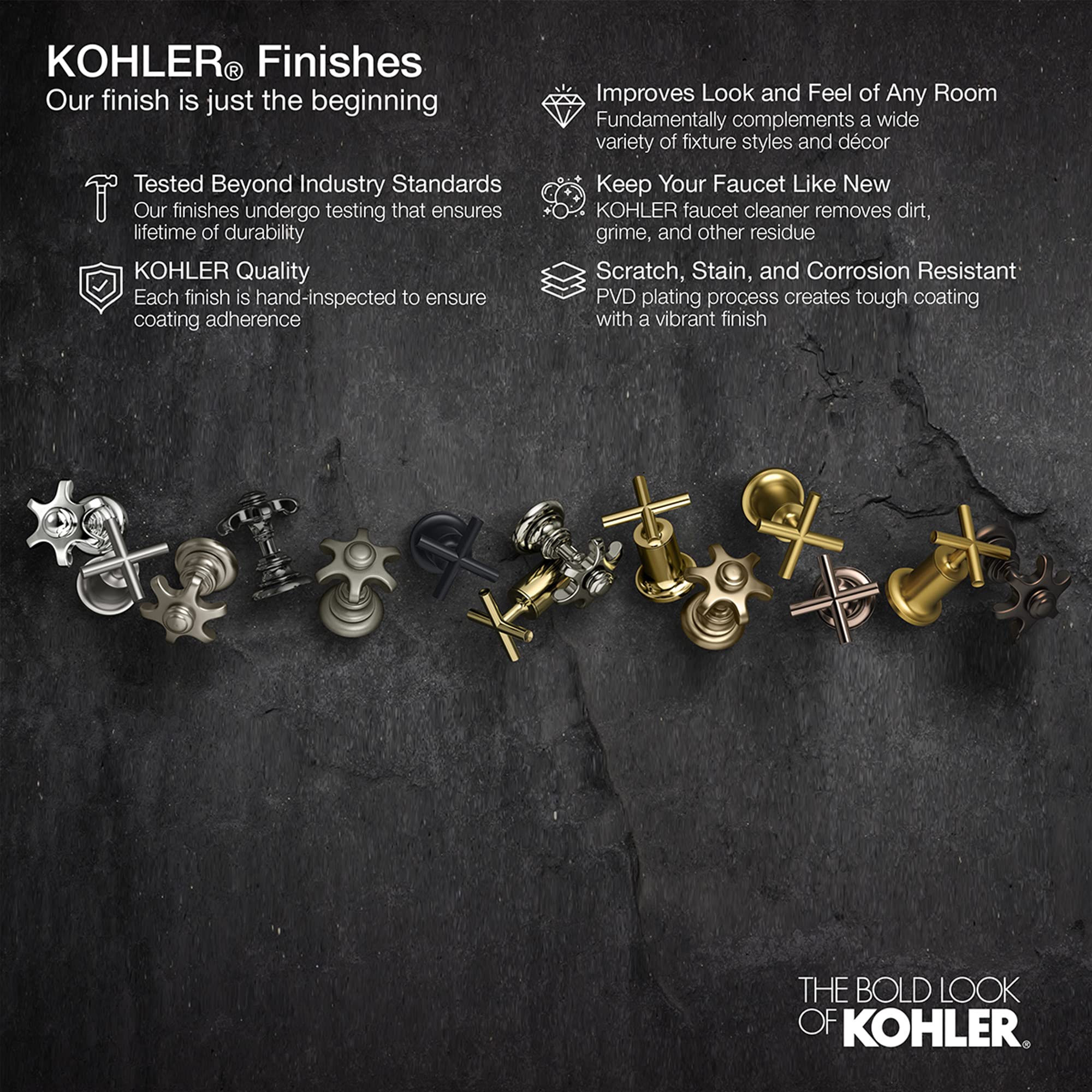 Open Box - Kohler K-T78026-4-2MB - Diverter Trims Showers