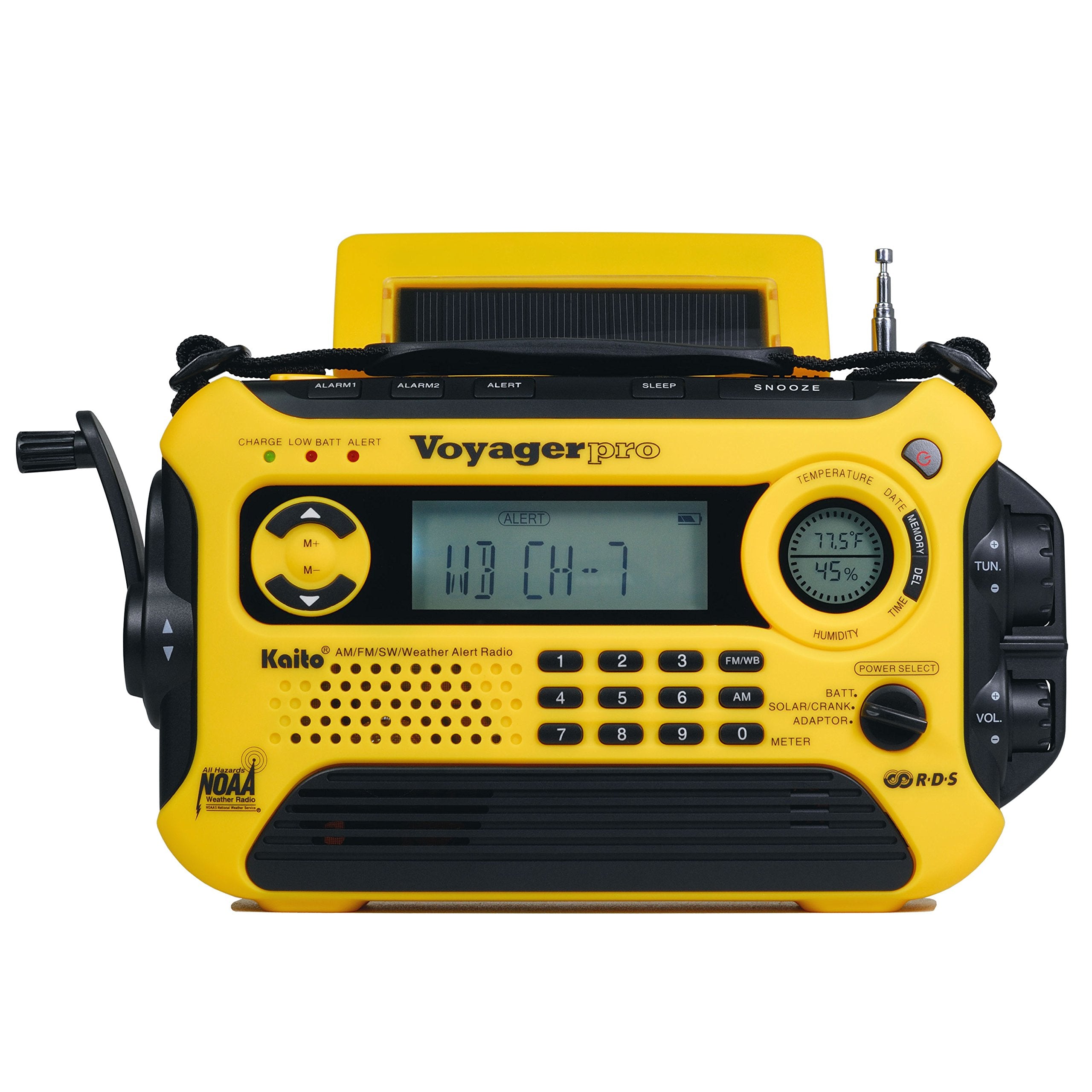 Kaito Voyager Pro KA600 Digital Solar Dynamo Crank Wind Up