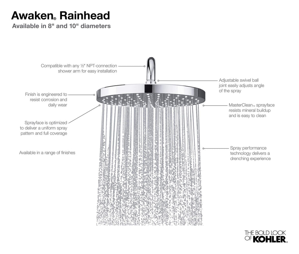Open Box - Kohler K-76464-G-BL - Shower Heads Showers