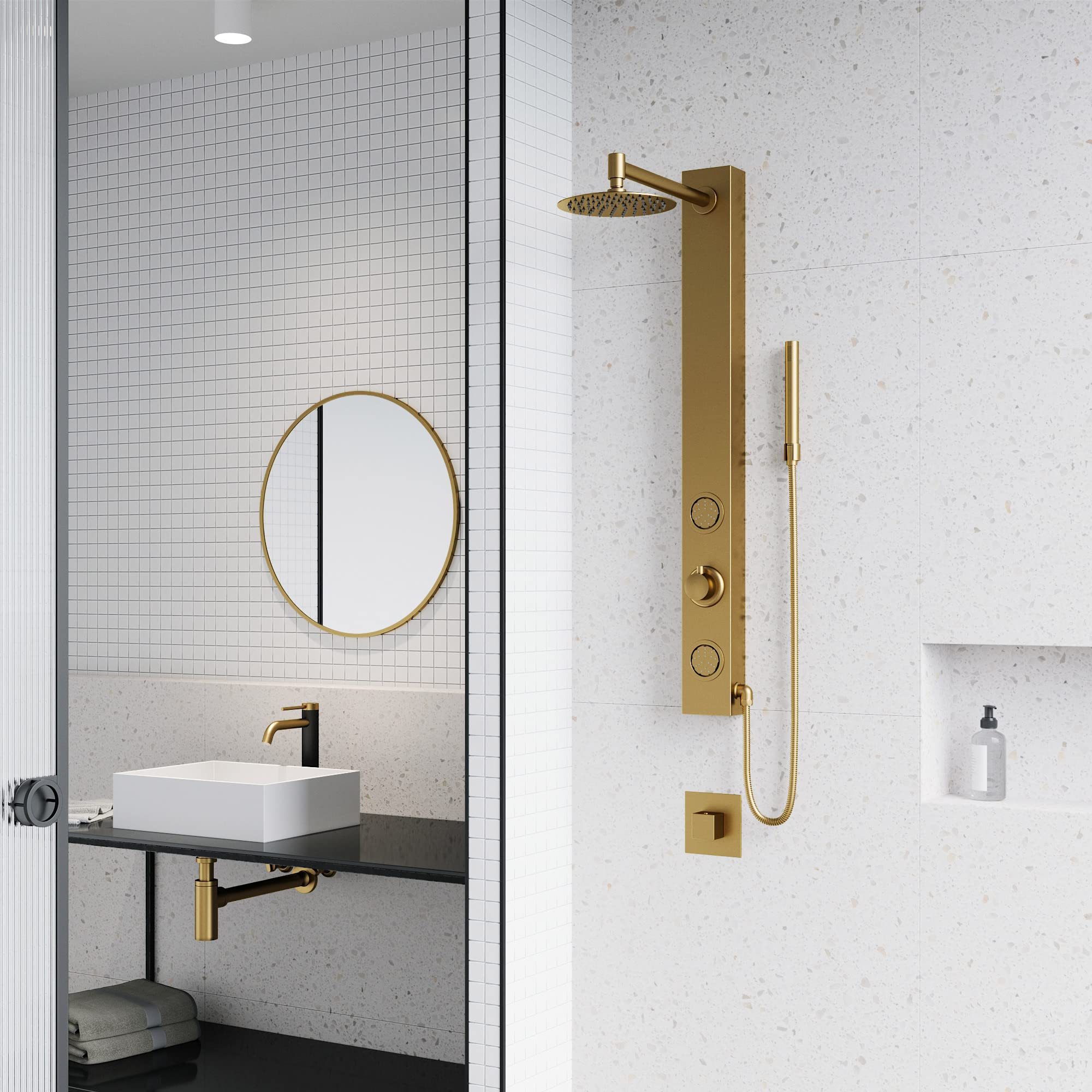 Open Box - Vigo VG08016MG - Showerpanel Showers