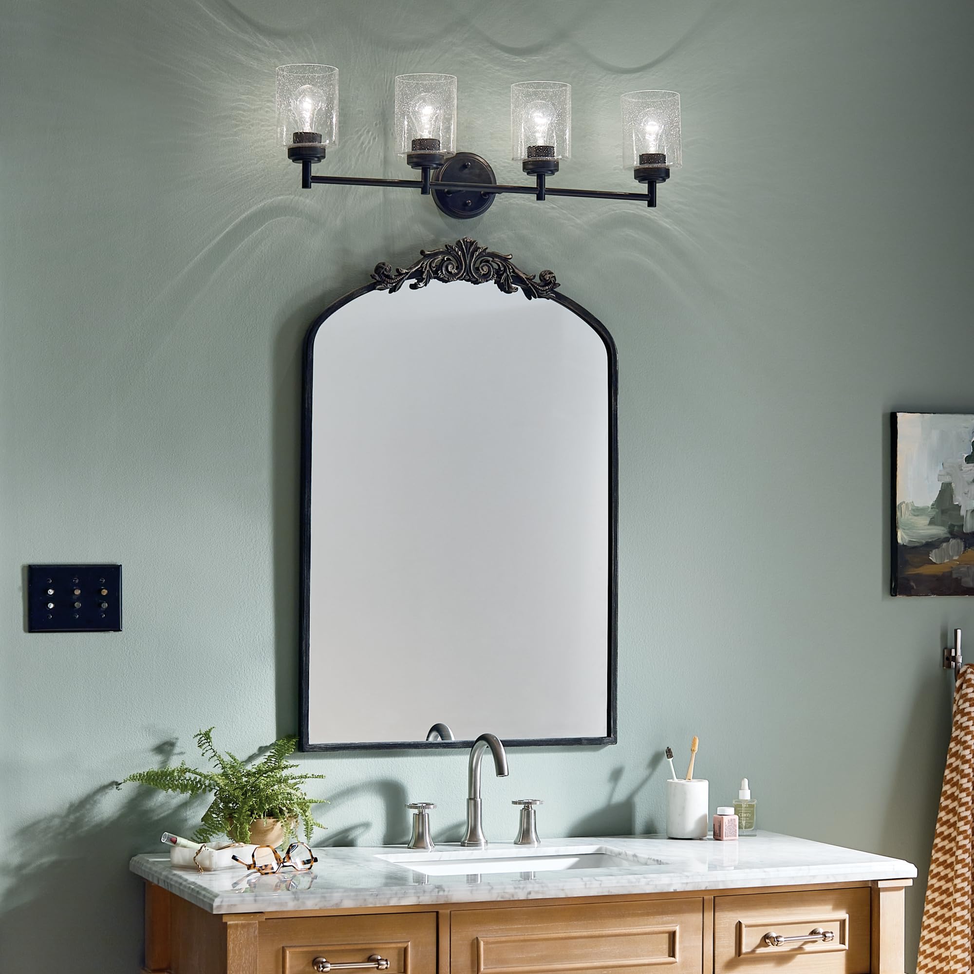 Open Box - Kichler 45887BK - Bathroom Fixtures Indoor Lighting