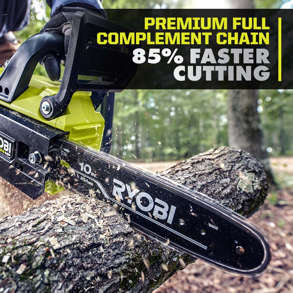 Open Box -  RYOBI ONE+ 10 in. HP 18V Brushless Lithium-Ion Electric Cordless Battery Chainsaw (Tool Only) RYOBIBullseye Deals