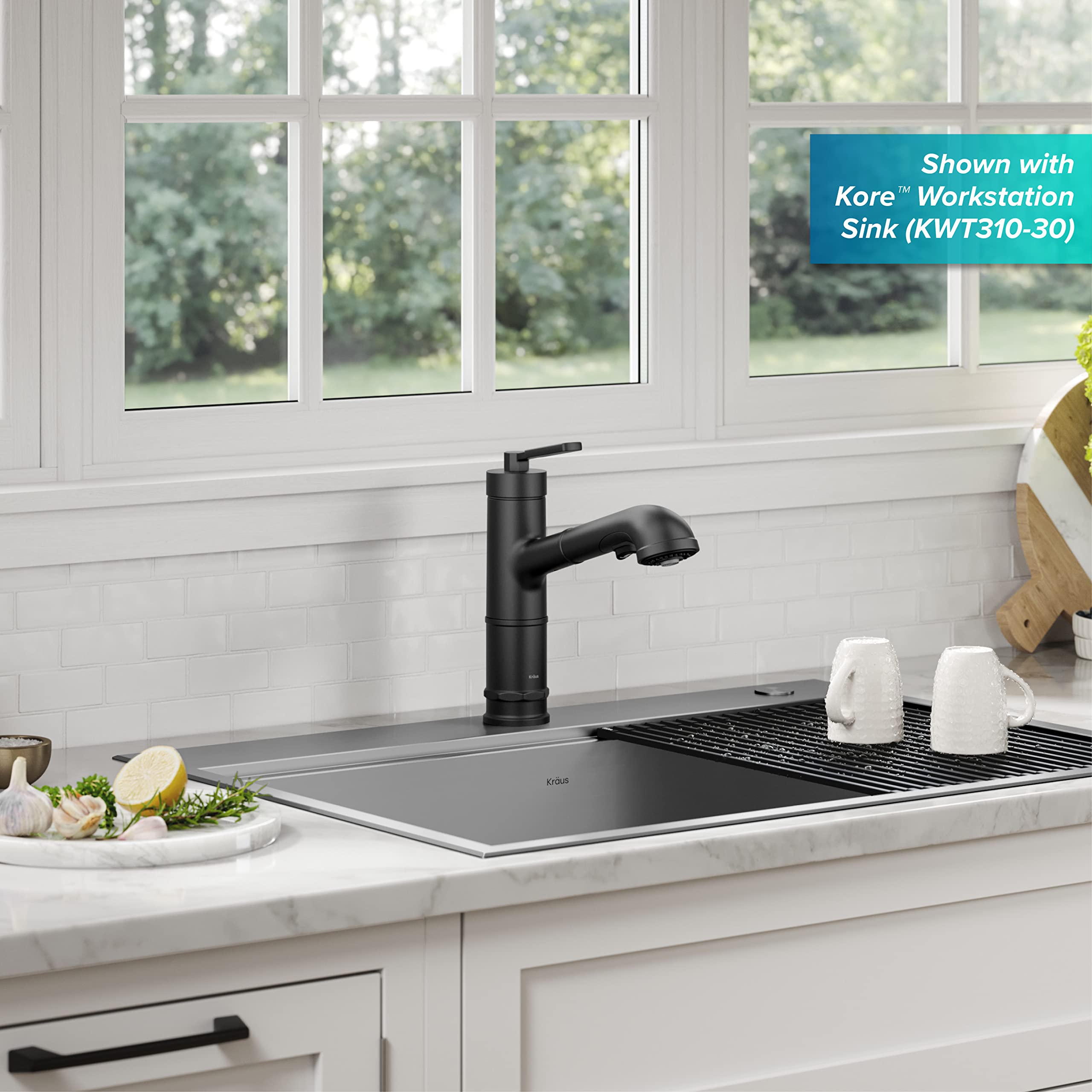 Open Box - Kraus KPF-4103MB - Kitchen Faucet