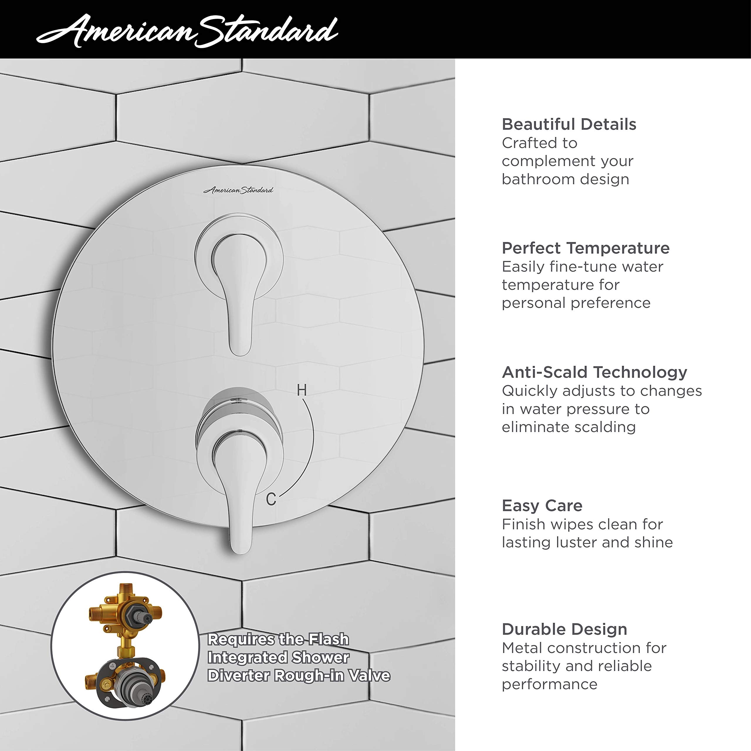 Open Box - American Standard TU105740.295 - Valve Trim Only Showers