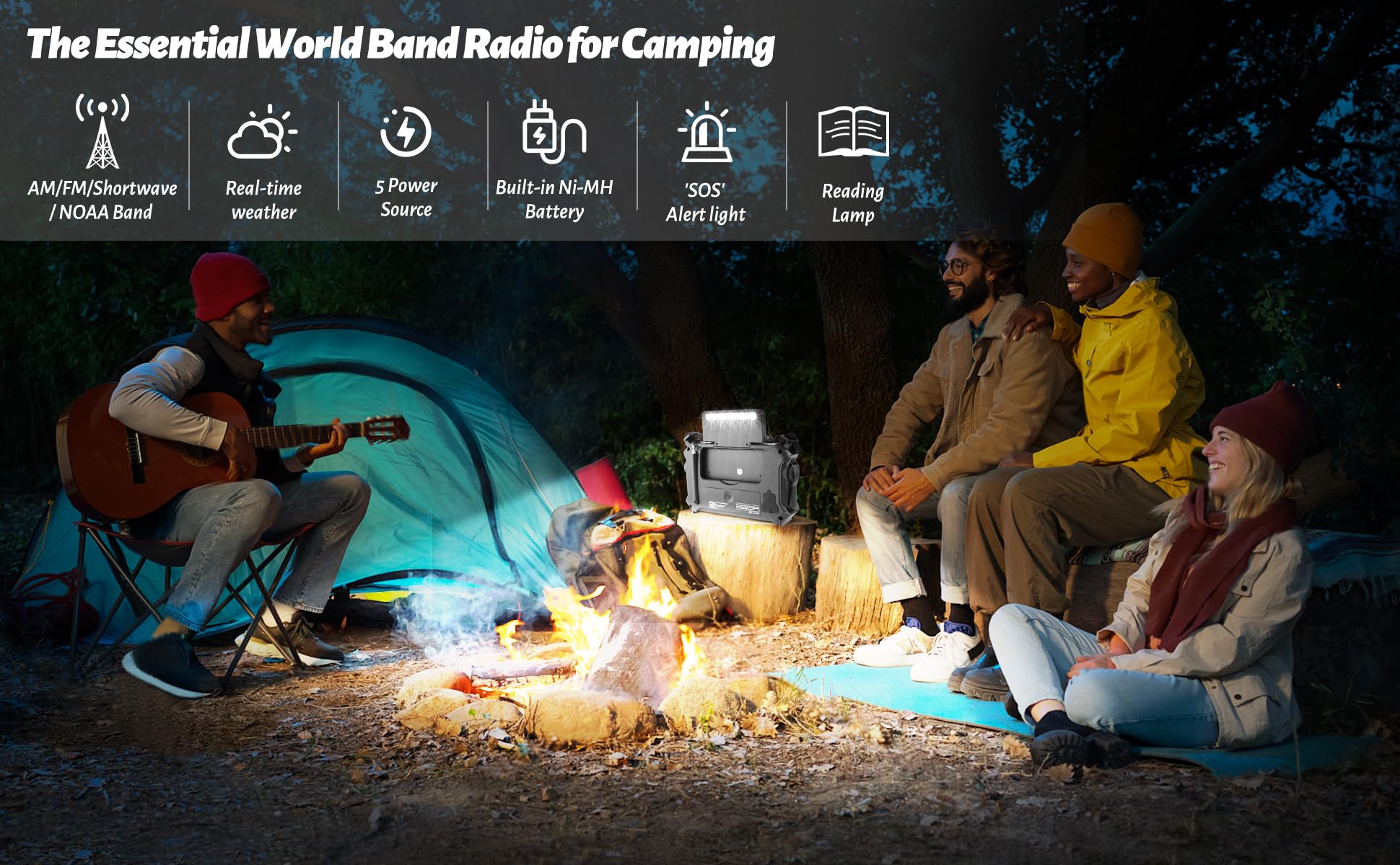 Kaito KA500 5-way Powered Emergency AM/FM/SW NOAA Weather Alert Radio