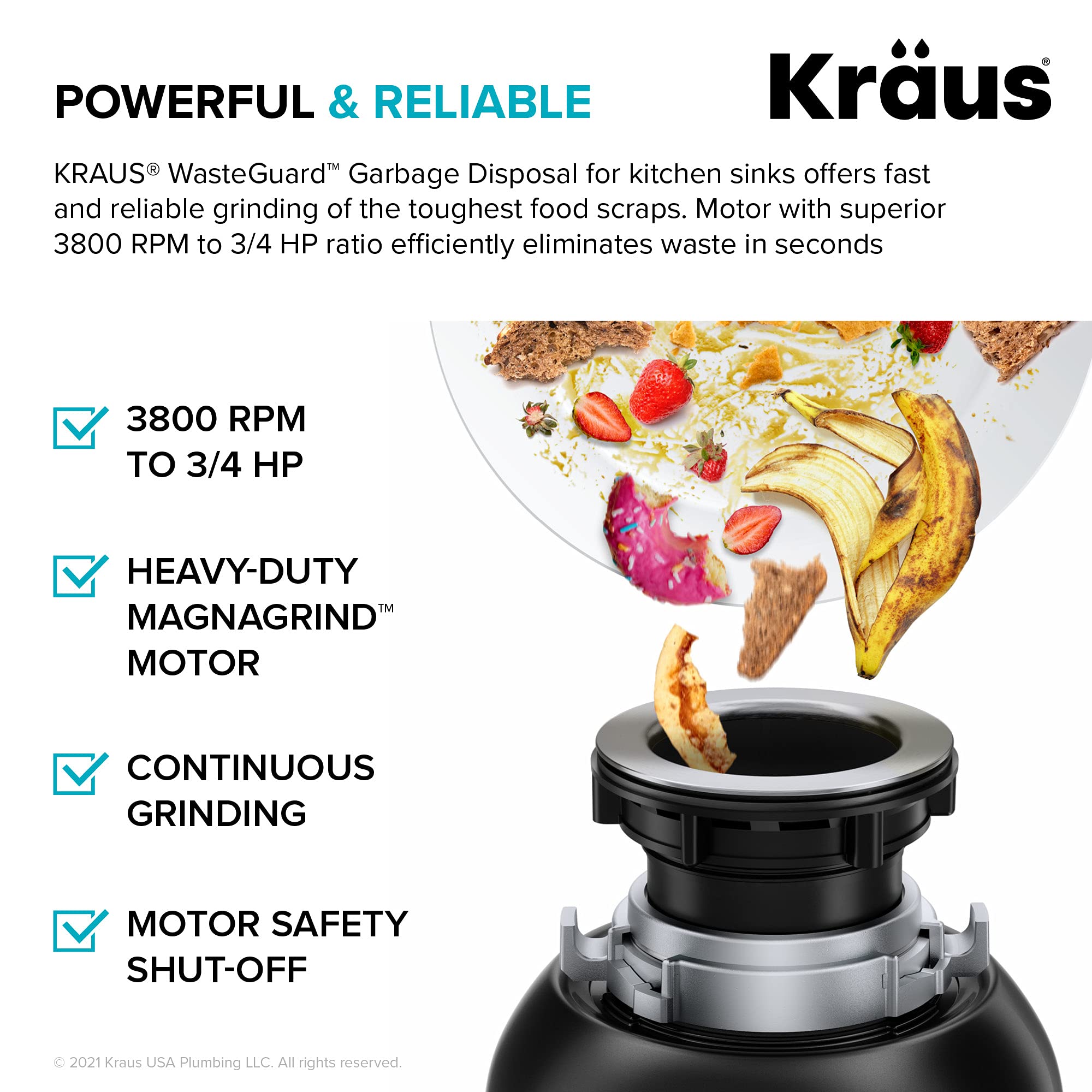 Open Box - Kraus KWD100-75MBL - Garbage Disposal Faucet