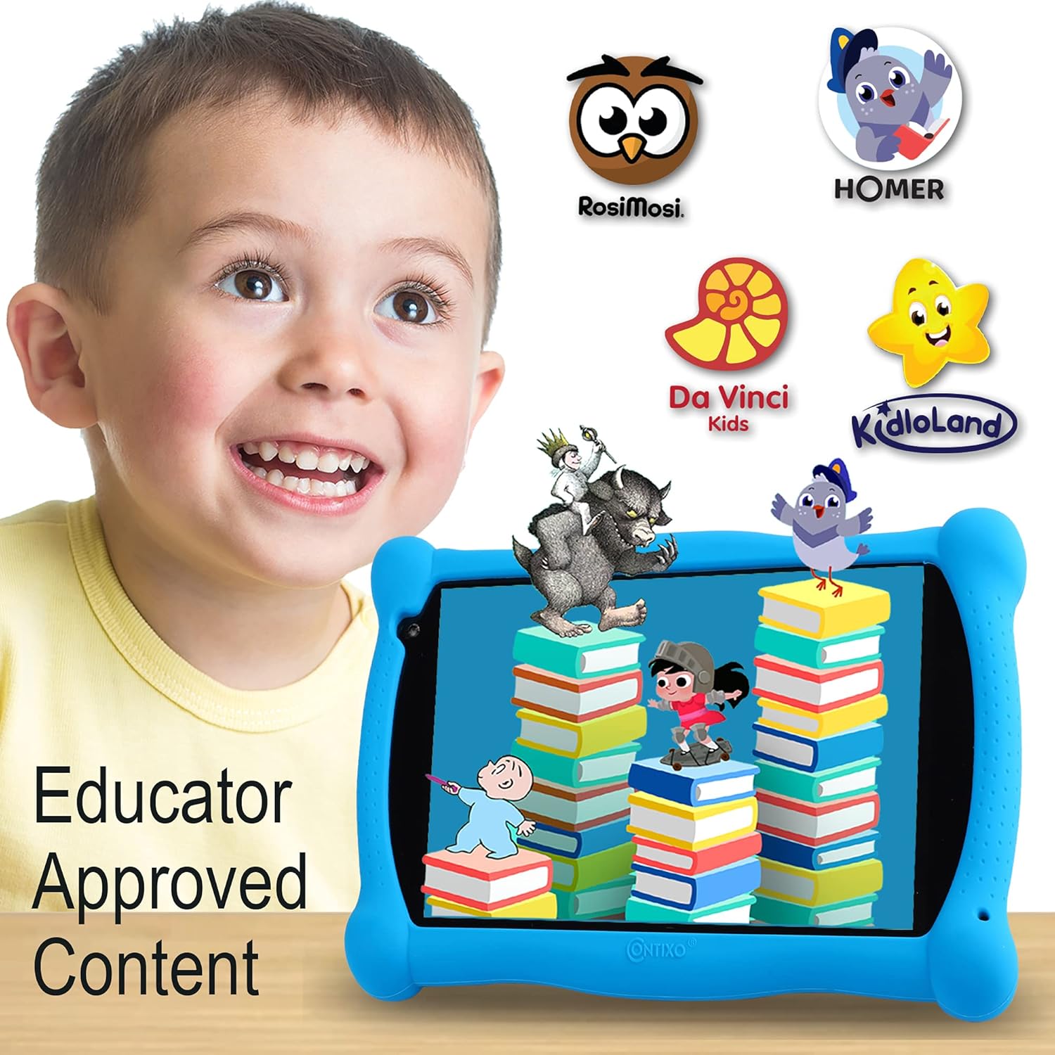 Contixo V10 Tablet 32gb 7  Blue Wi-fi Bluetooth