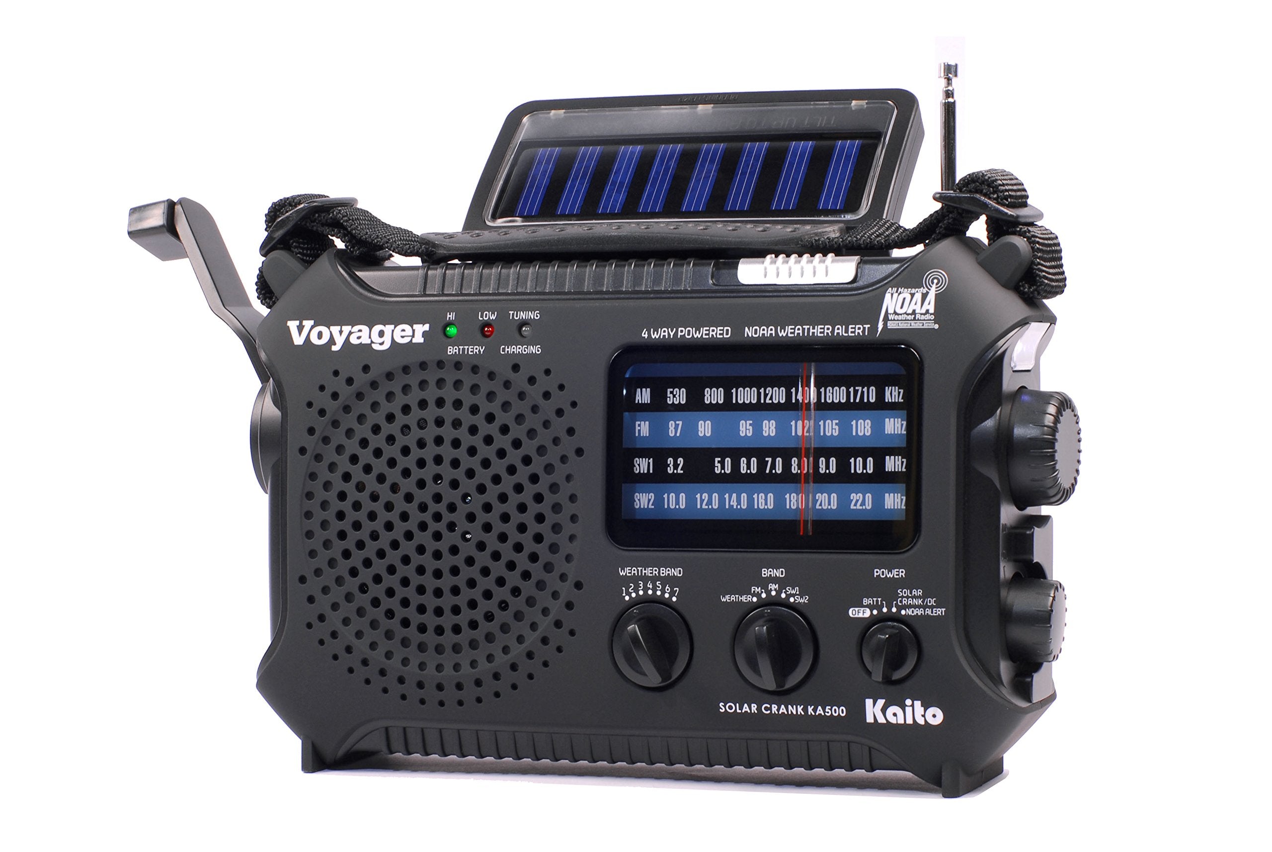 Kaito KA500 5-way Powered Emergency AM/FM/SW NOAA Weather Alert Radio