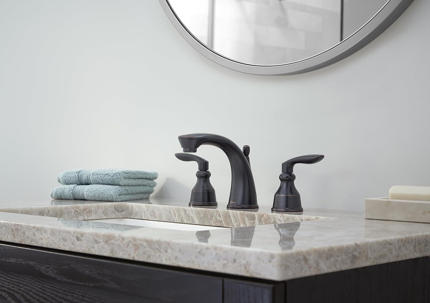Open Box - Pfister Avalon Two Handle Widespread Lavatory Faucet - CEC - Tuscan Bronze