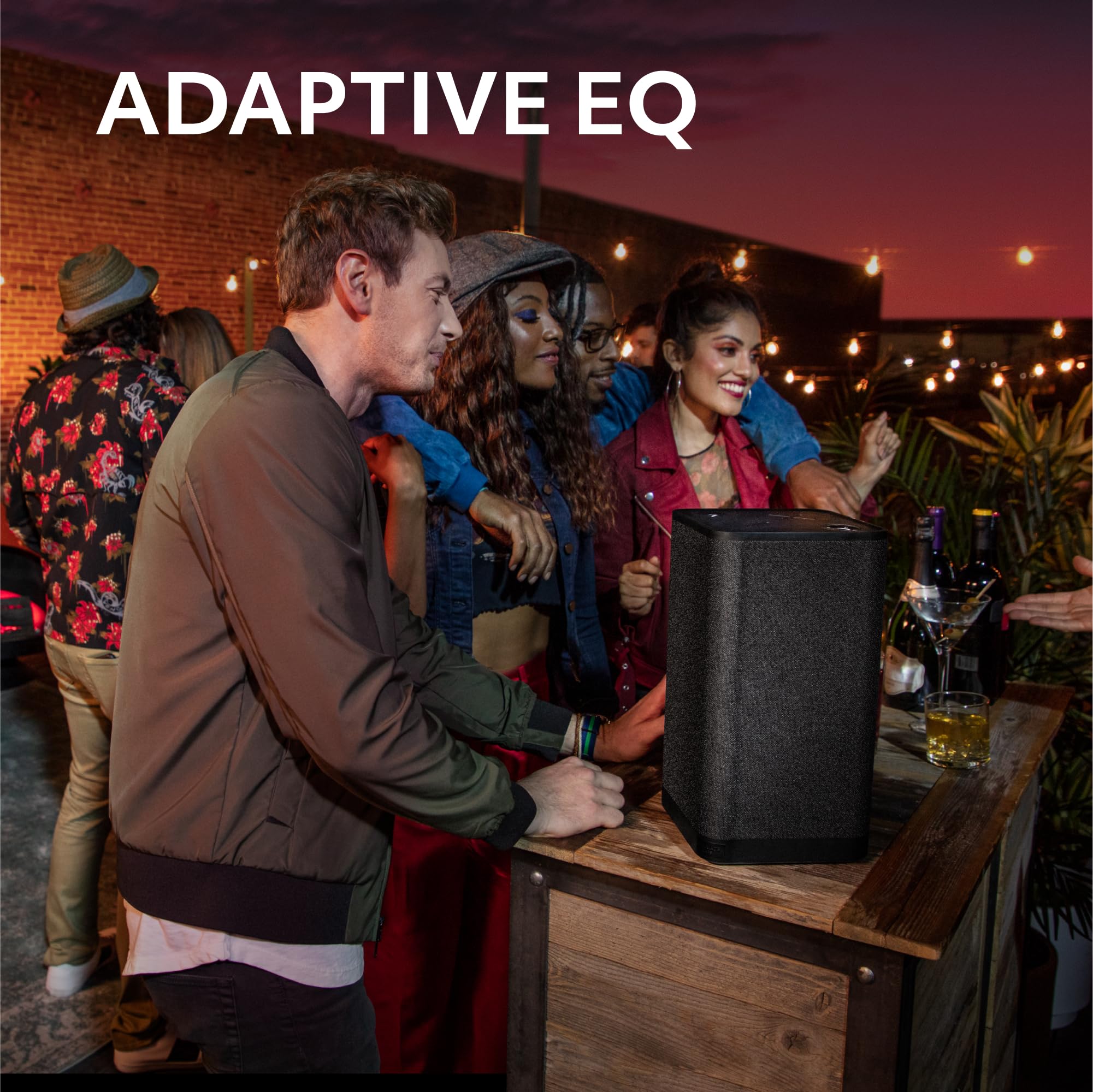 Certified Refurbished - Ultimate Ears Hyperboom Portable &  Home Wireless Bluetooth Speaker Loud Speaker Big Bass Water Resistant IPX4 150 Ft Range USB-C Black
