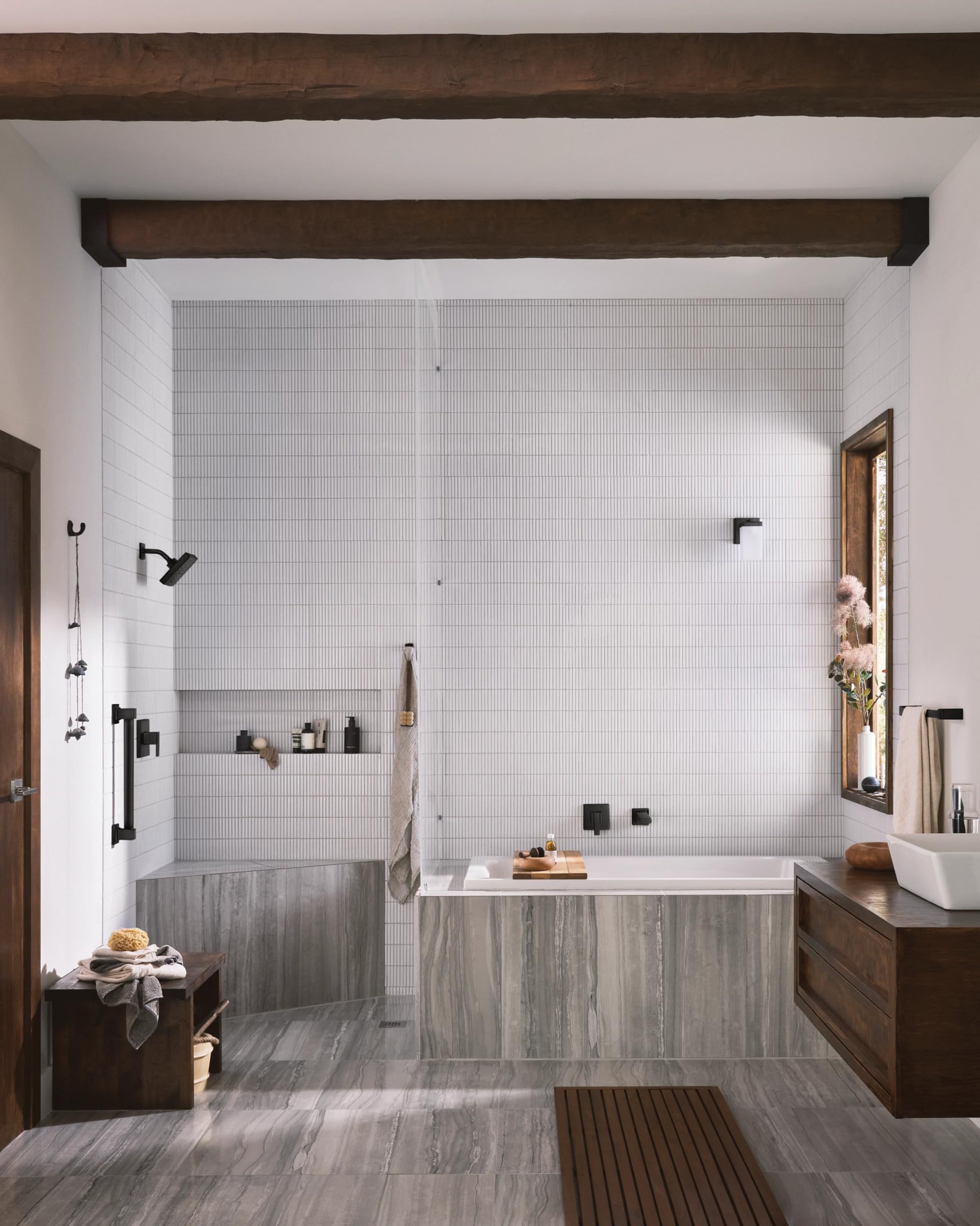 Open Box - Moen WTS911BL - Tub Filler Faucet