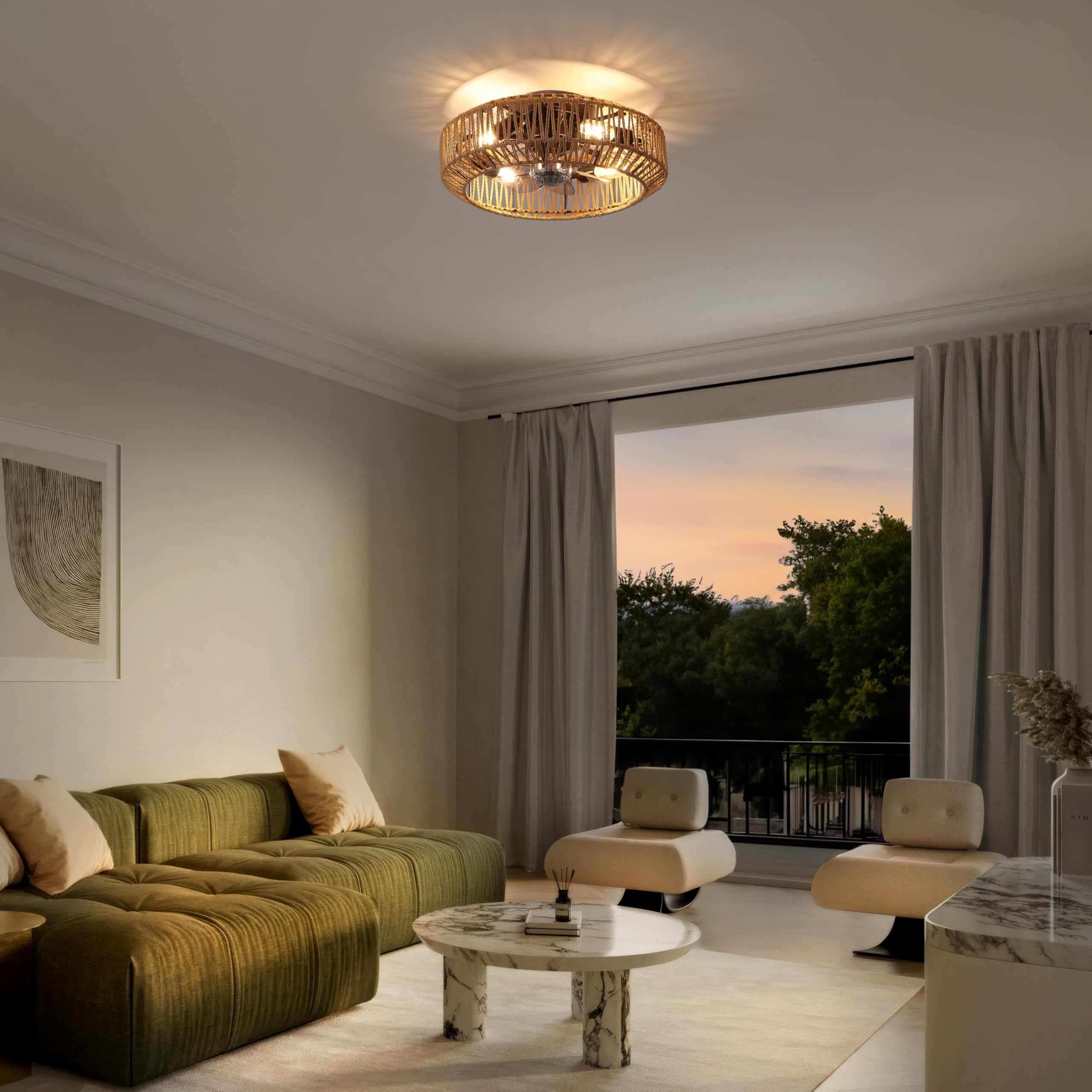 Open Box - JONATHAN Y Lighting JYL9730A - Ceiling Fans Fans