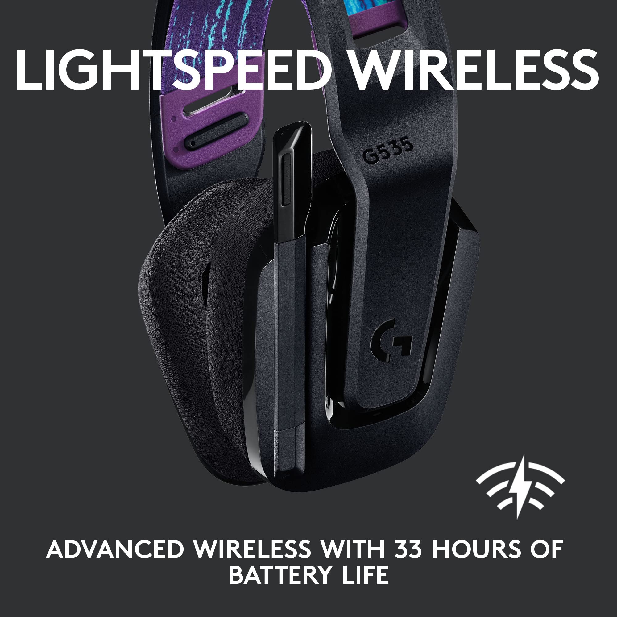 Open Box -  Logitech G G535 LIGHTSPEED Wireless Headset (Black)
