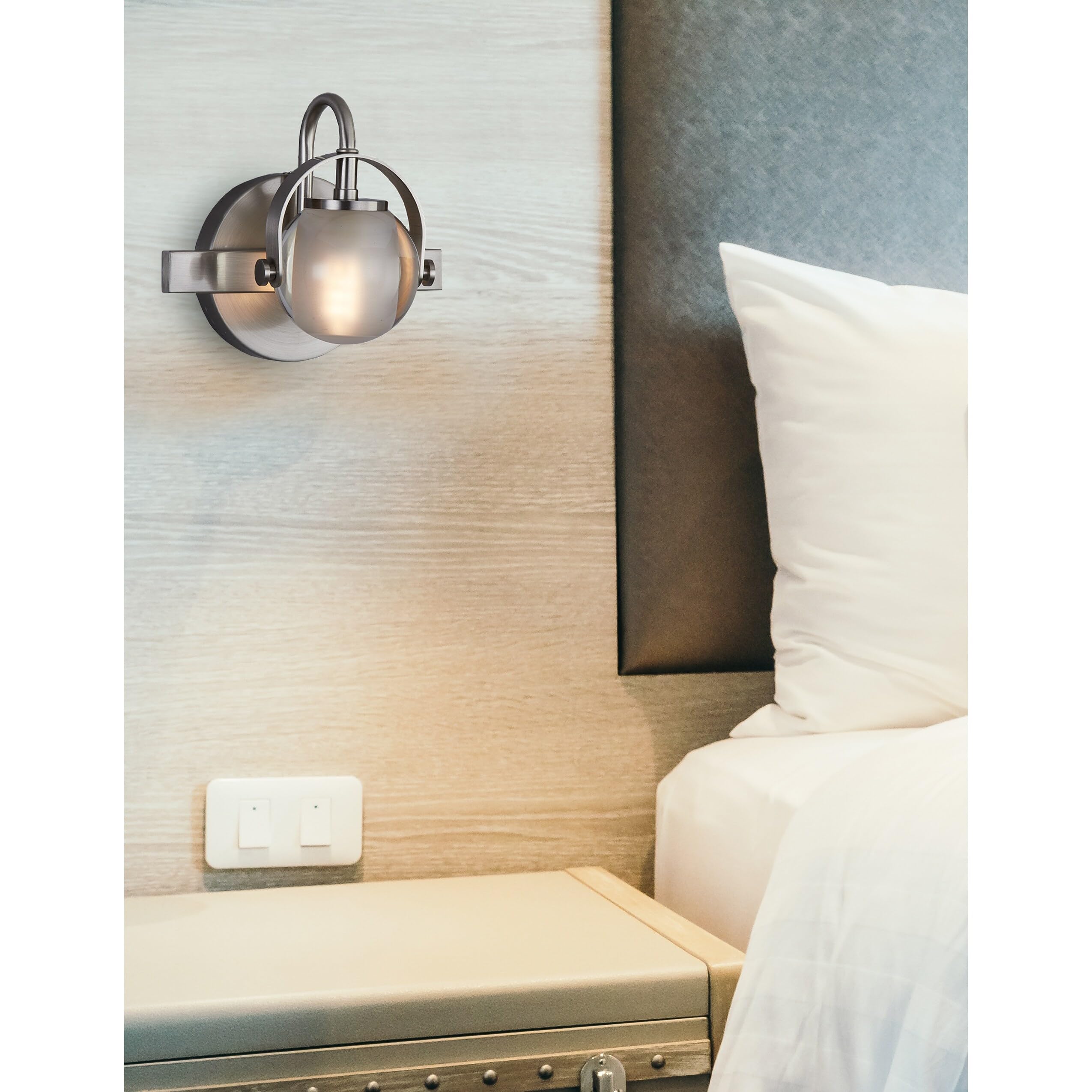 Open Box - Justice Design Group FSN-8061-CLOP-MBLK - Bathroom Fixtures Indoor Lighting