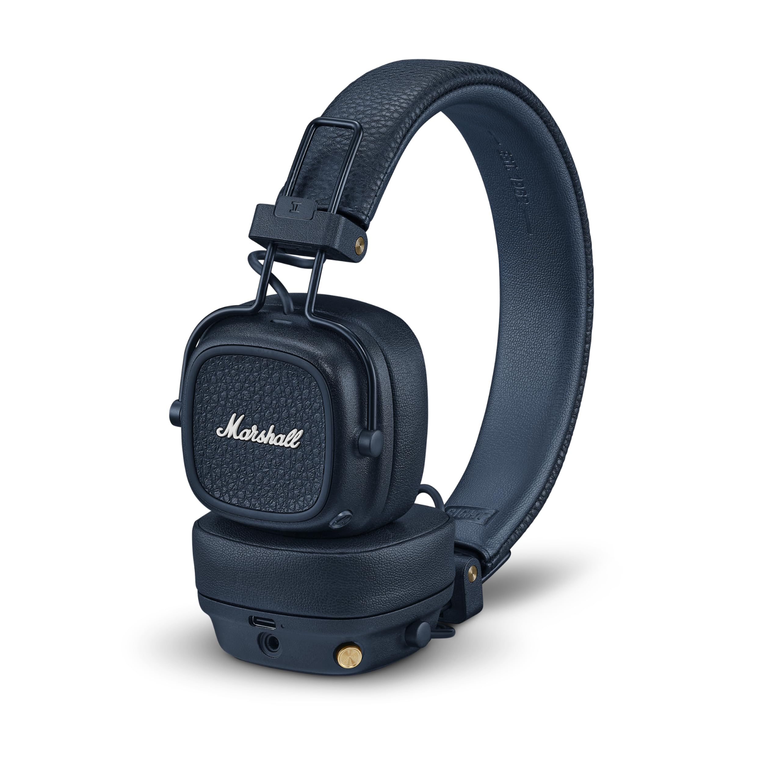 Certified Refurbished - Marshall Major V - Wireless On-Ear Bluetooth Headphones - Midnight Blue MarshallBullseye Deals