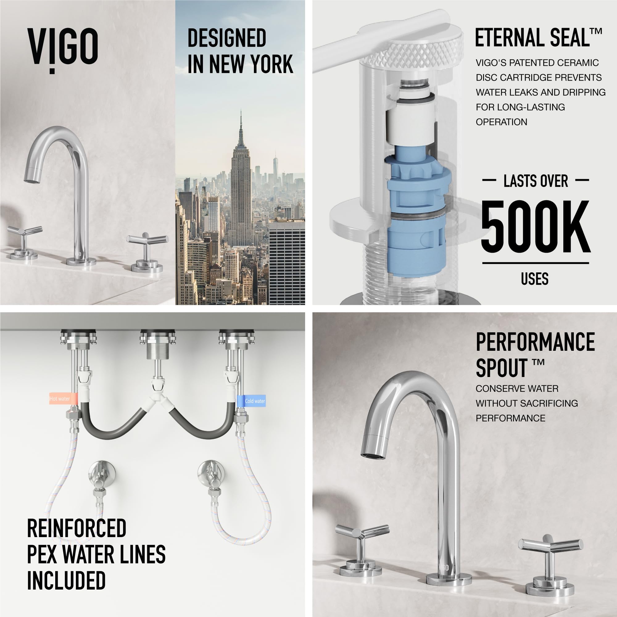 Open Box - Vigo VG01308CH - Bathroom Sink Faucets Faucet