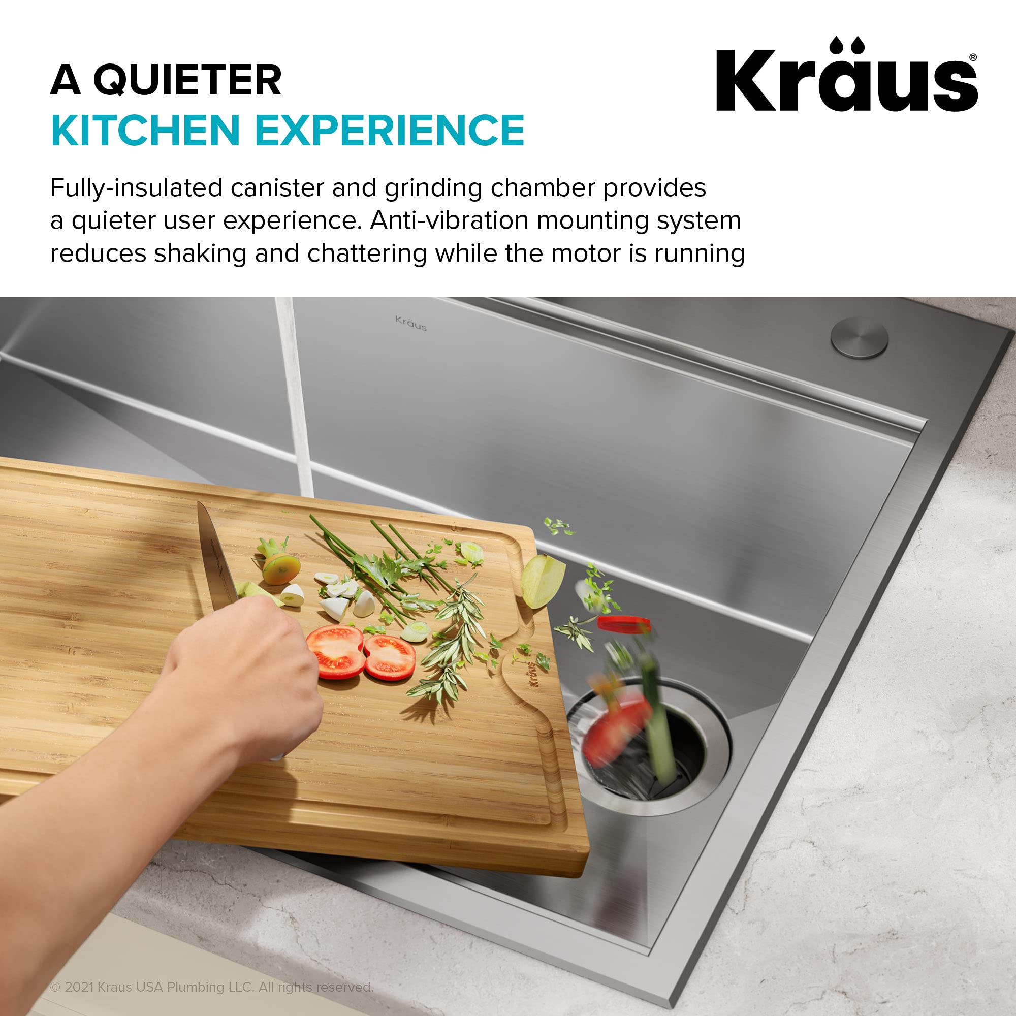 Open Box - Kraus KWD100-75MBL - Garbage Disposal Faucet