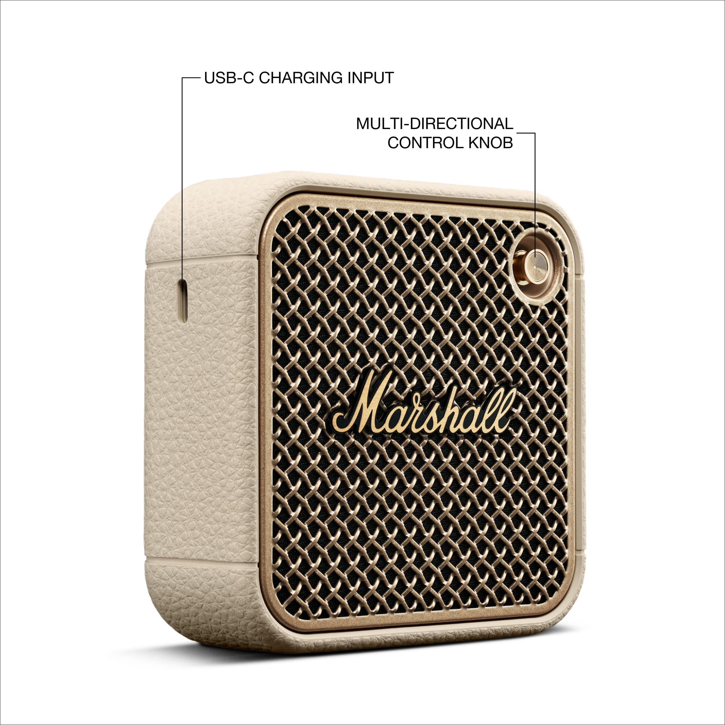 Certified Refurbished - Marshall - Willen II Portable Bluetooth Speaker - Cream