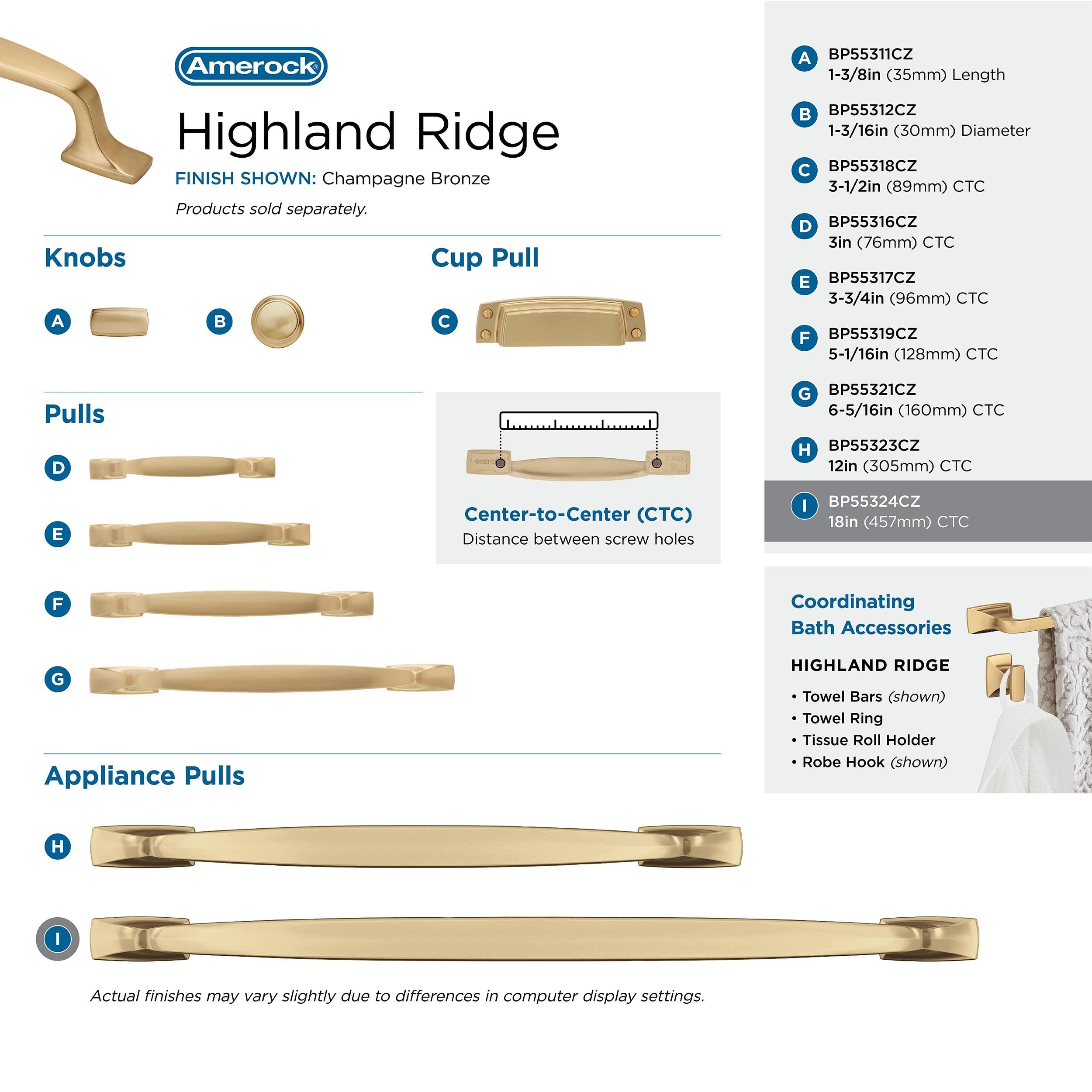 Open Box - Amerock BP55324CZ - Pulls Cabinet Hardware
