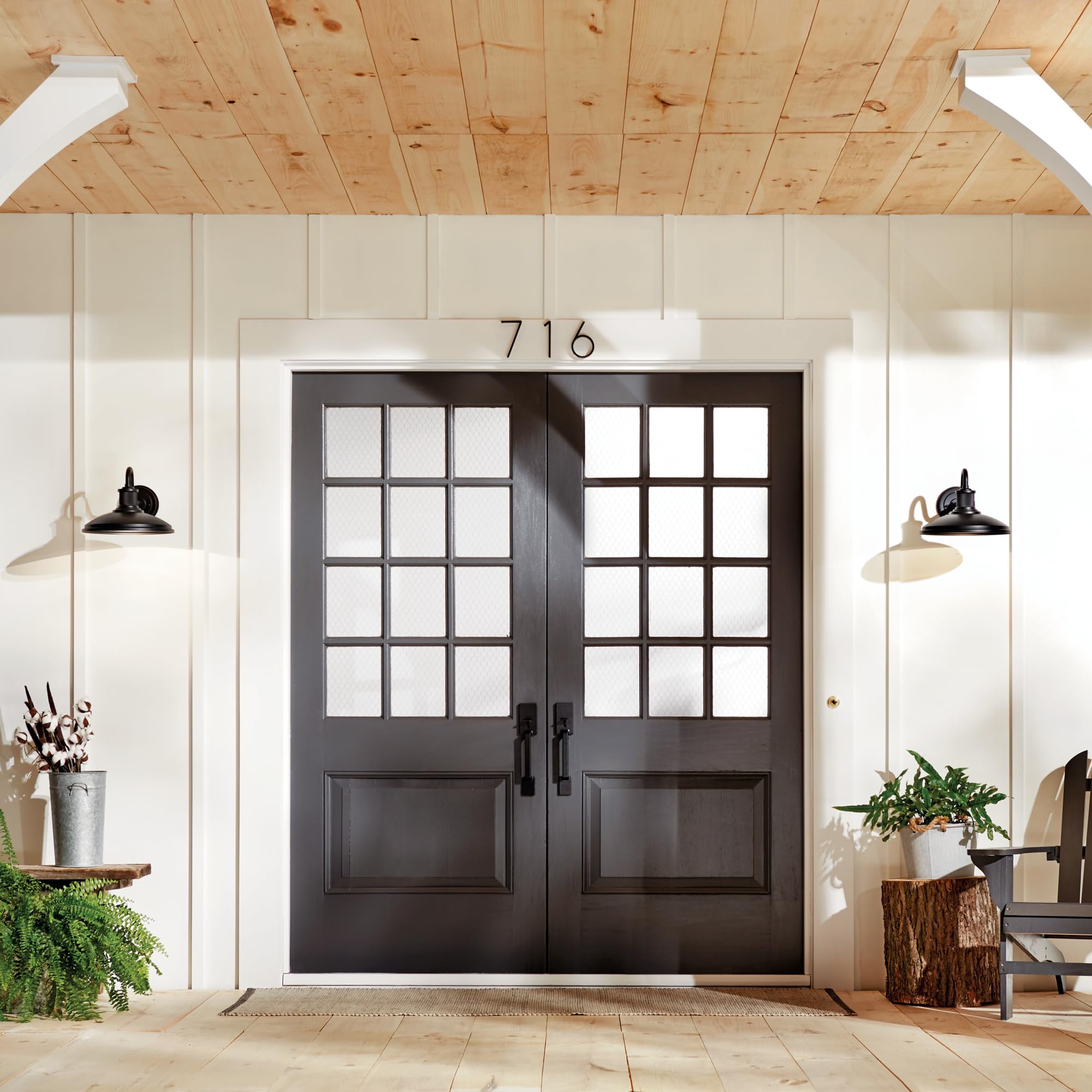 Open Box - Kichler 49980BKT - Wall Sconces Outdoor Lighting