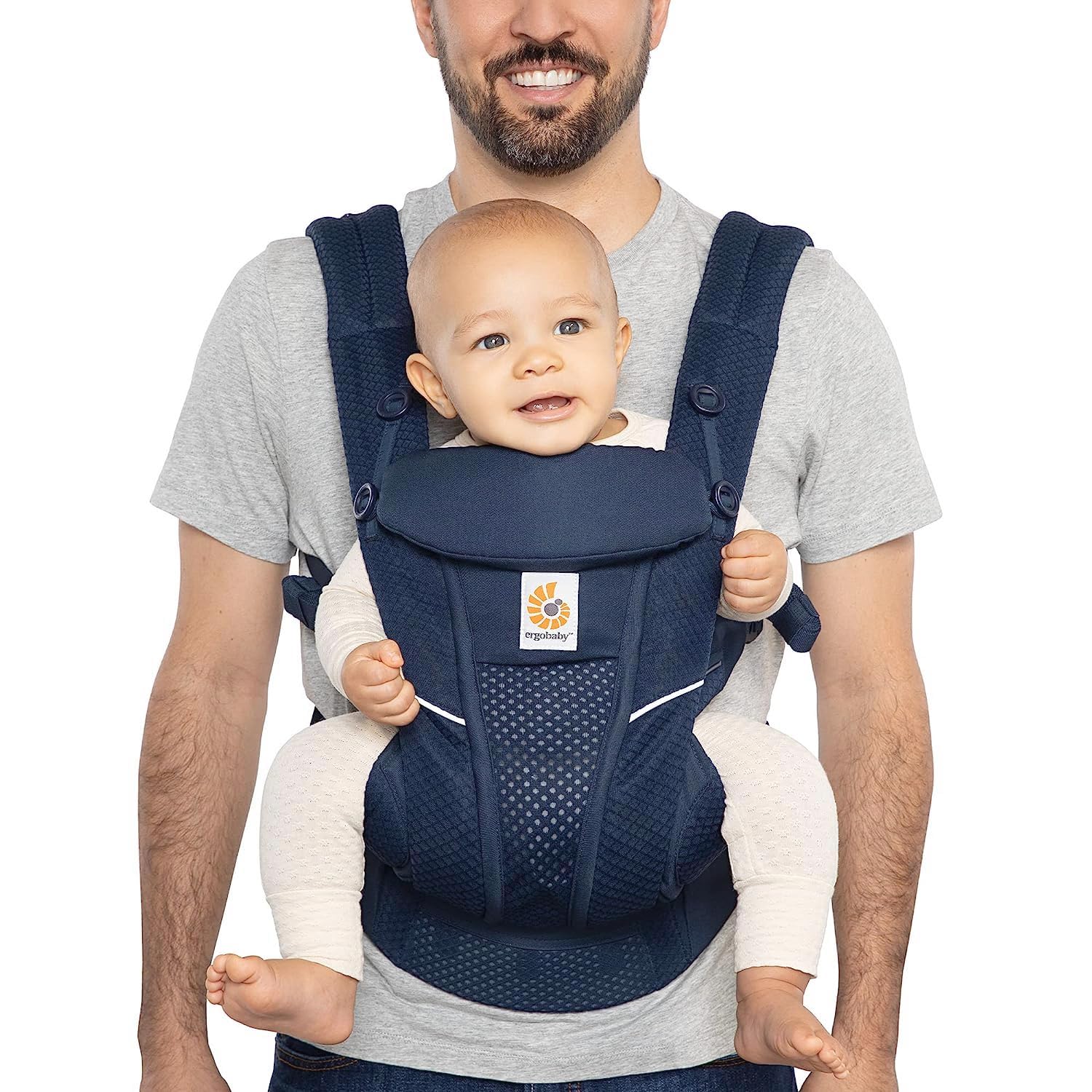 Ergobaby Omni Breeze Dark Blue Baby Carrier, 4 Positions