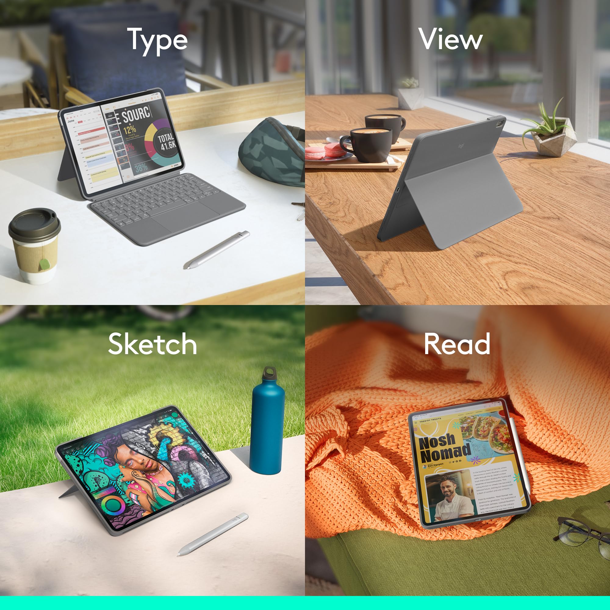 Open Box -  KEYBOARD,GROOT,IN-HOUSE/EMS,US,AMR+AP-425,OXFORD GREY,RETAIL,N/A,IPAD AIR 11 INCH,IPAD AIR 5TH