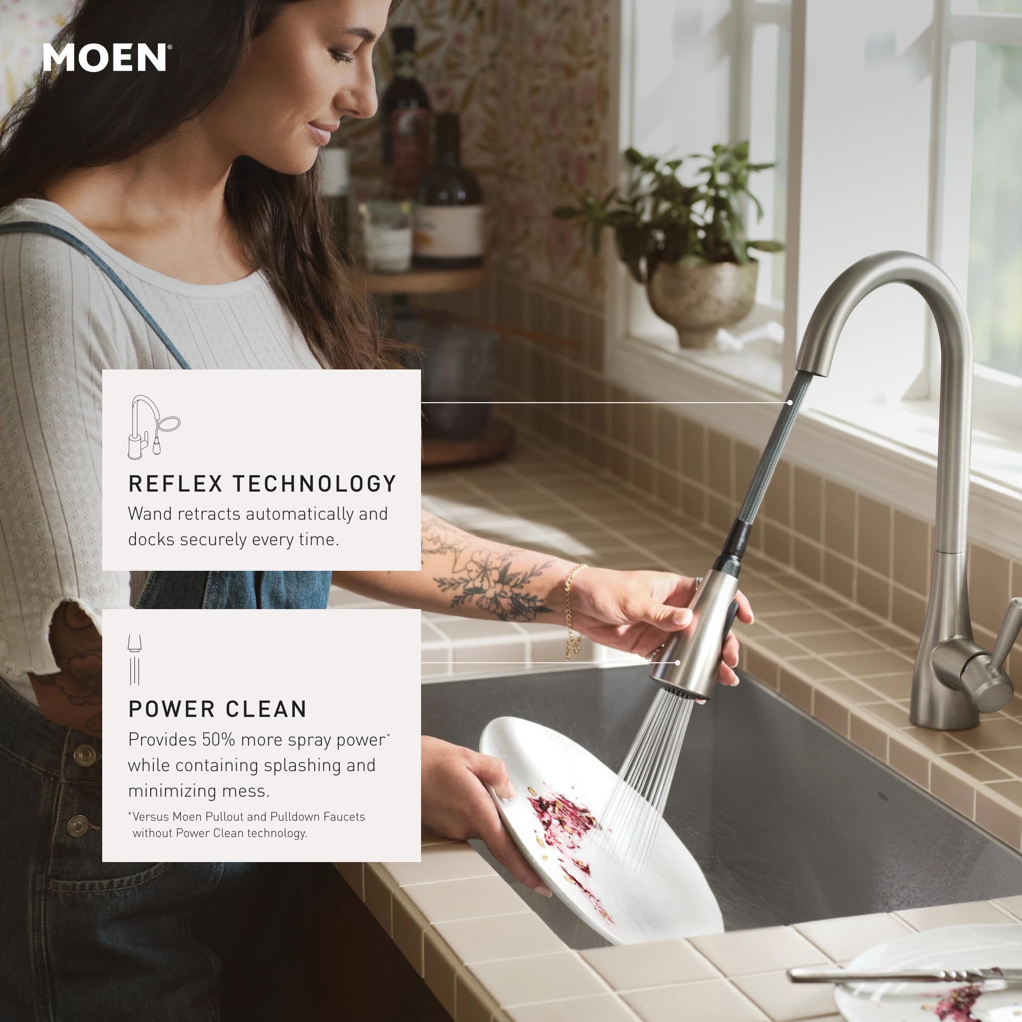 Open Box - Moen 9126EWNL - Kitchen Faucet