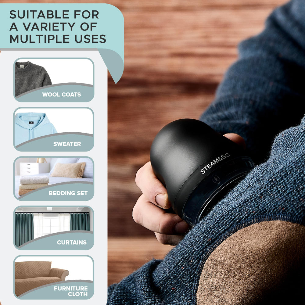 New - Steam And Go Lint Remover, 220v, Compact Design