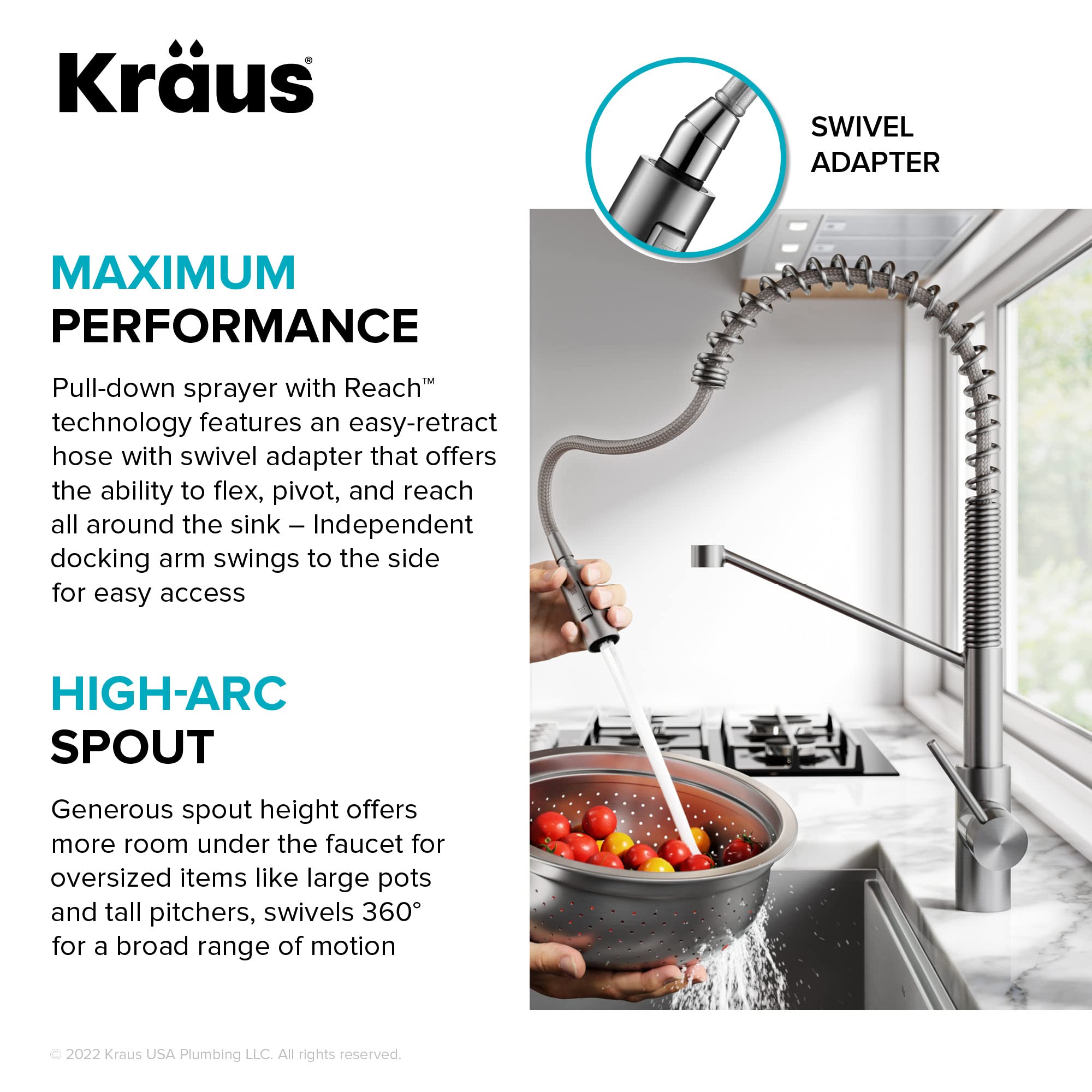 Open Box - Kraus KSF-2631MB - Kitchen Faucet