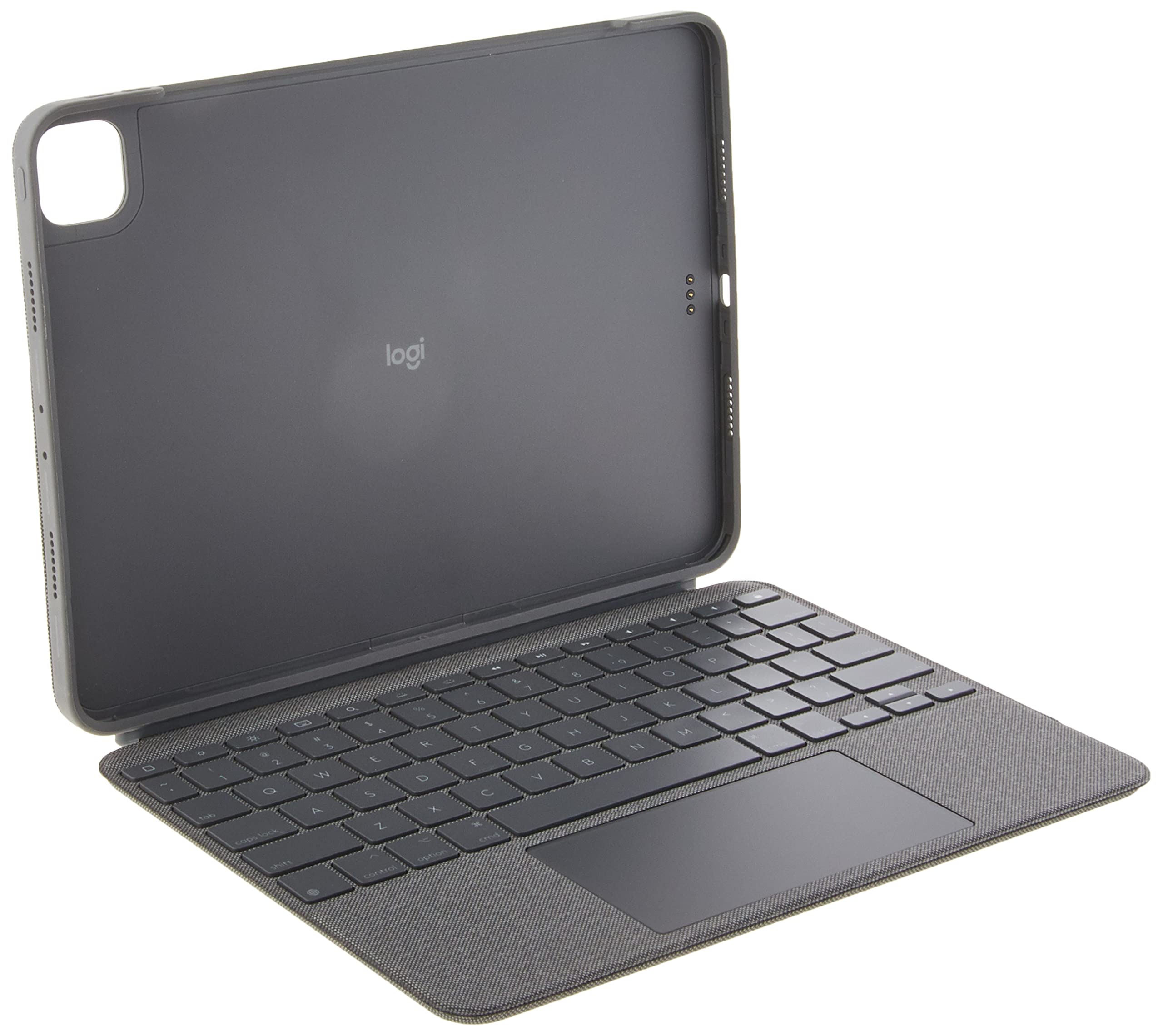 Refurbished - Logitech Combo Touch for iPad Pro 11-inch (1st-3rd Gen) - Backlit Keyboard & Trackpad (Grey)