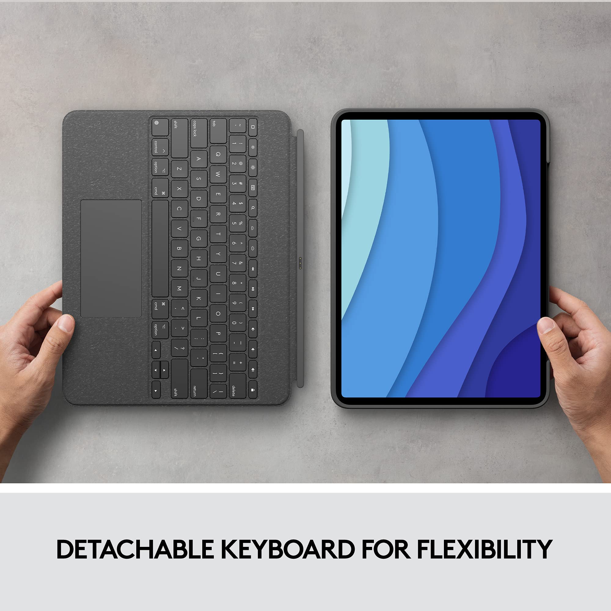 Refurbished - Combo Touch for iPad Pro 12.9-inch (5th and 6th gen)-GREY-US-OTHERS 920-010097