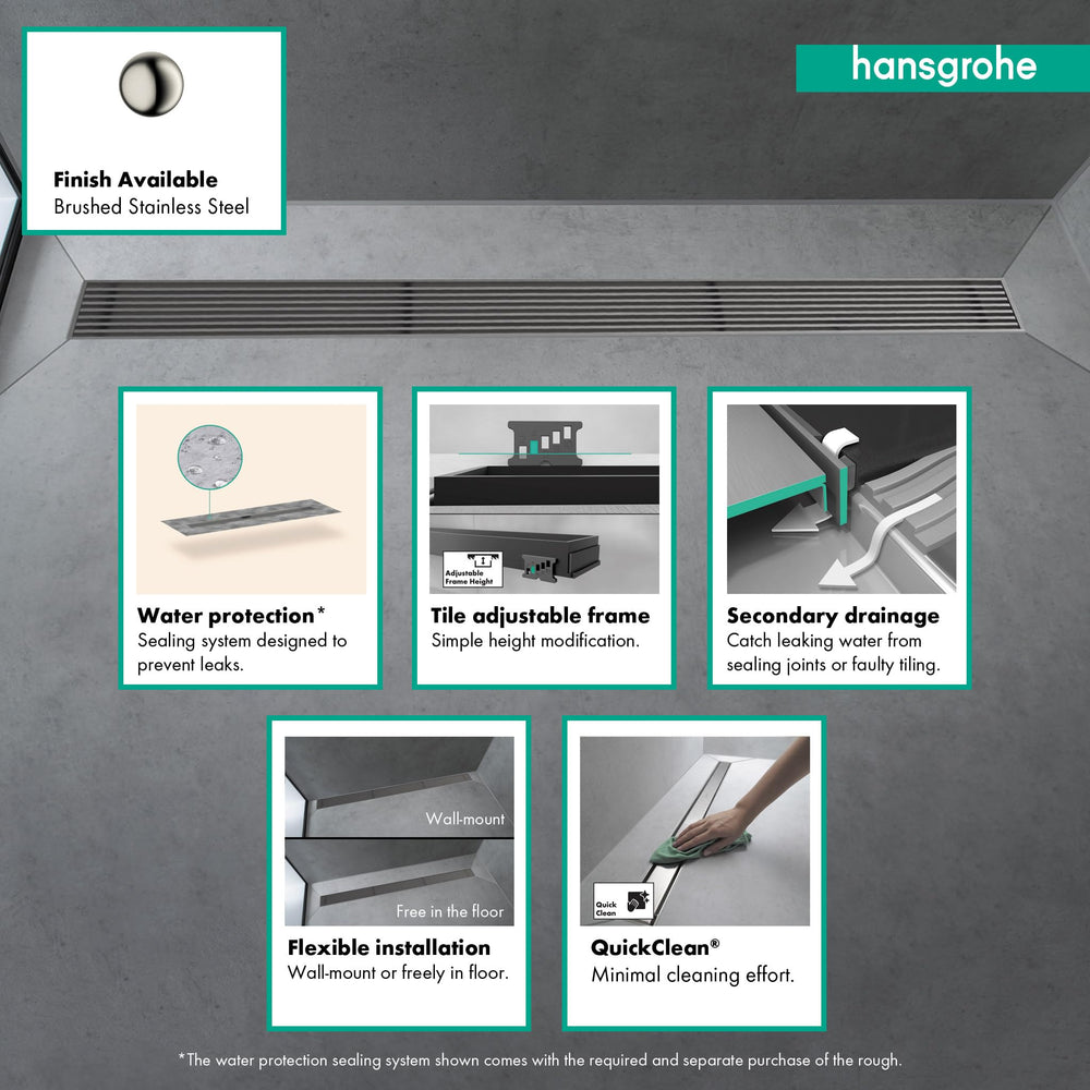 Open Box - Hansgrohe 56119801 - Shower Drains Showers