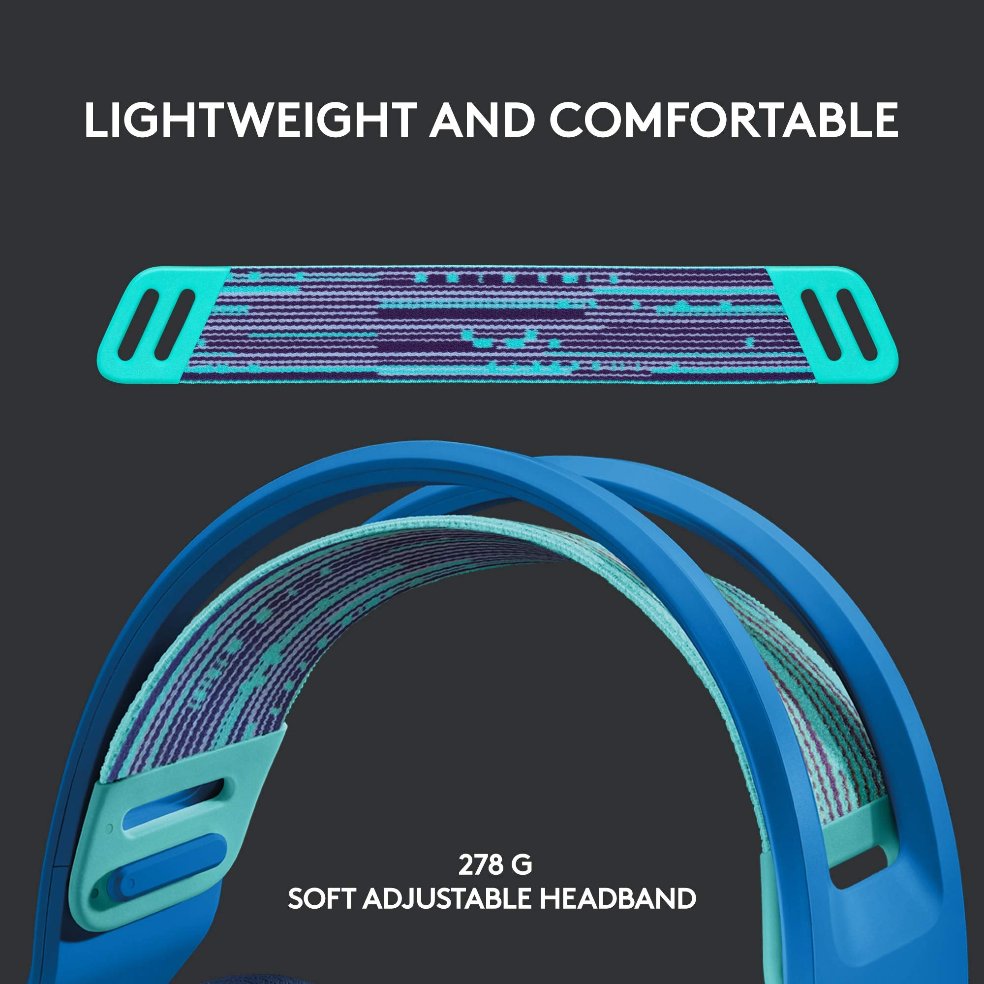 Refurbished - HEADSET PC-G733 LIGHTSPEED Wireless RGB Gaming Headset-BLUE-2.4GHZ- 981-000942